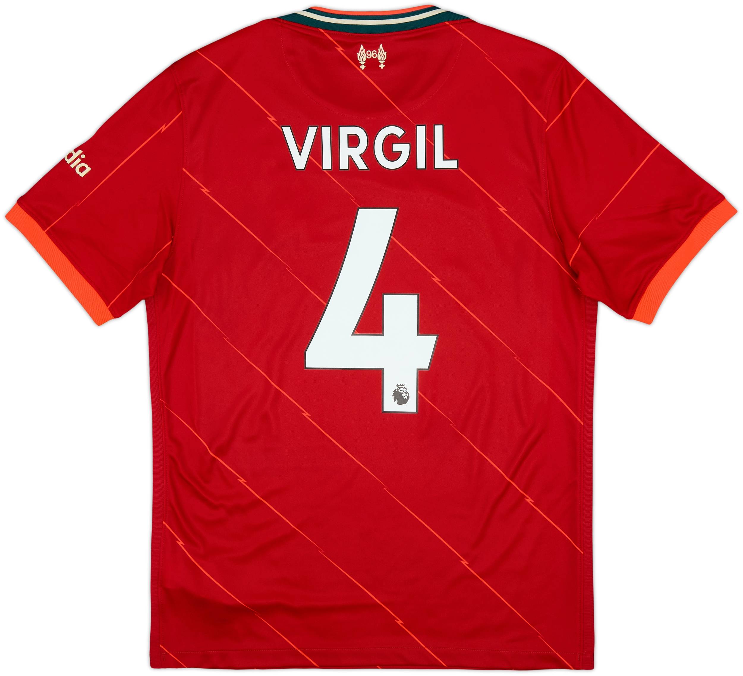2021-22 Liverpool Home Shirt Virgil #4 - 6/10 - (M)