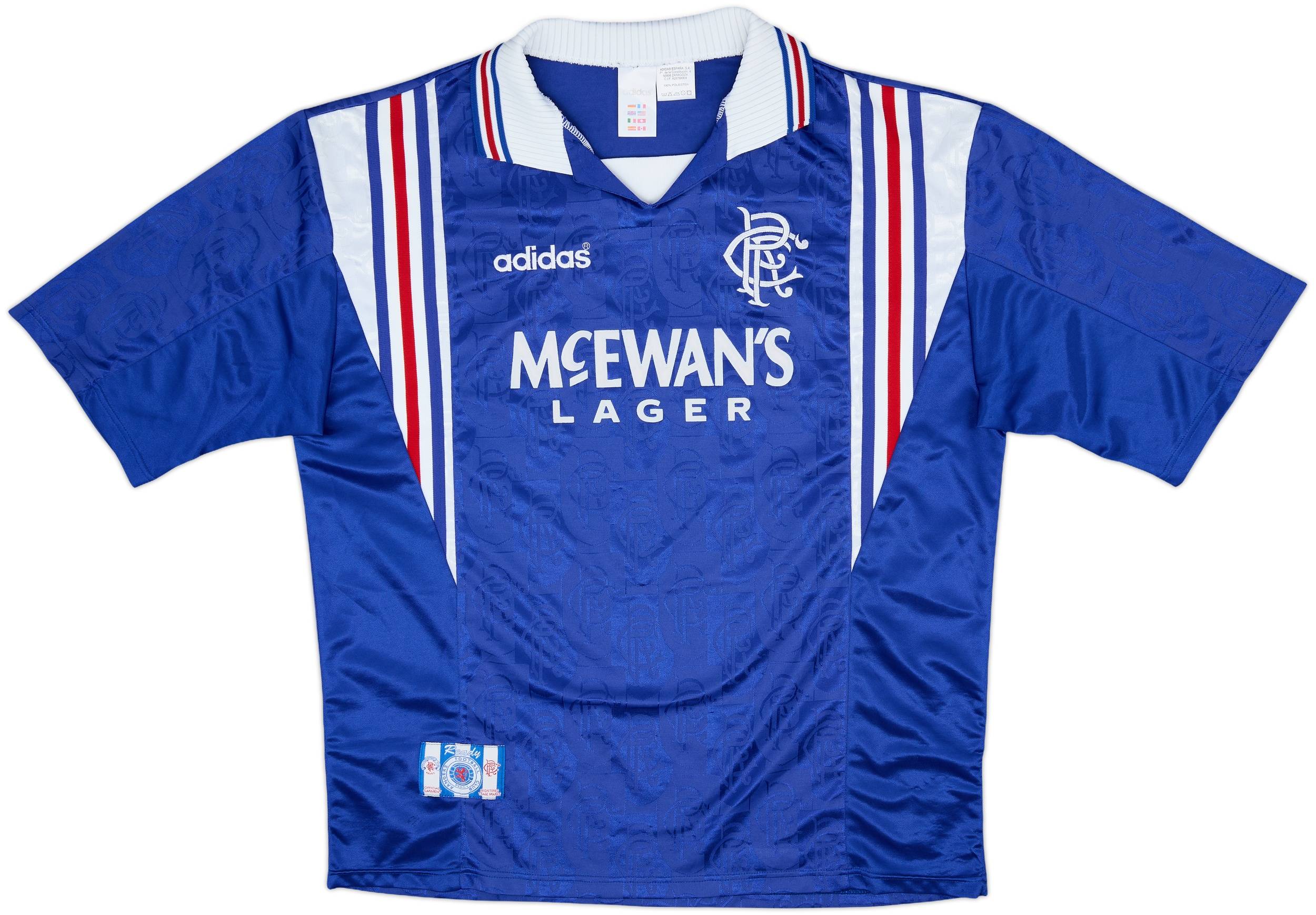 1996-97 Rangers Home Shirt - 8/10 - (XL)