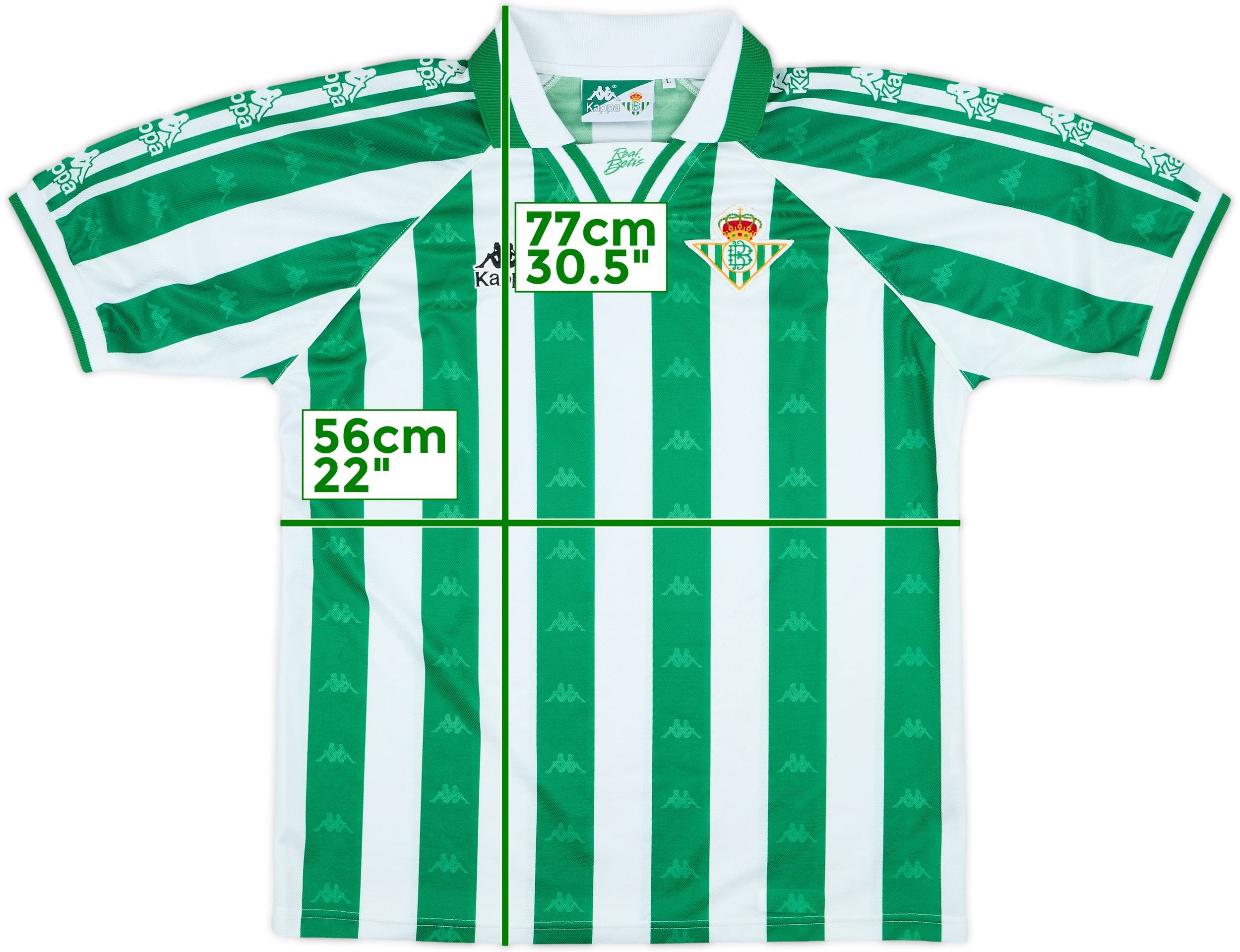 1995-97 Real Betis Home Shirt - 9/10 - (L)