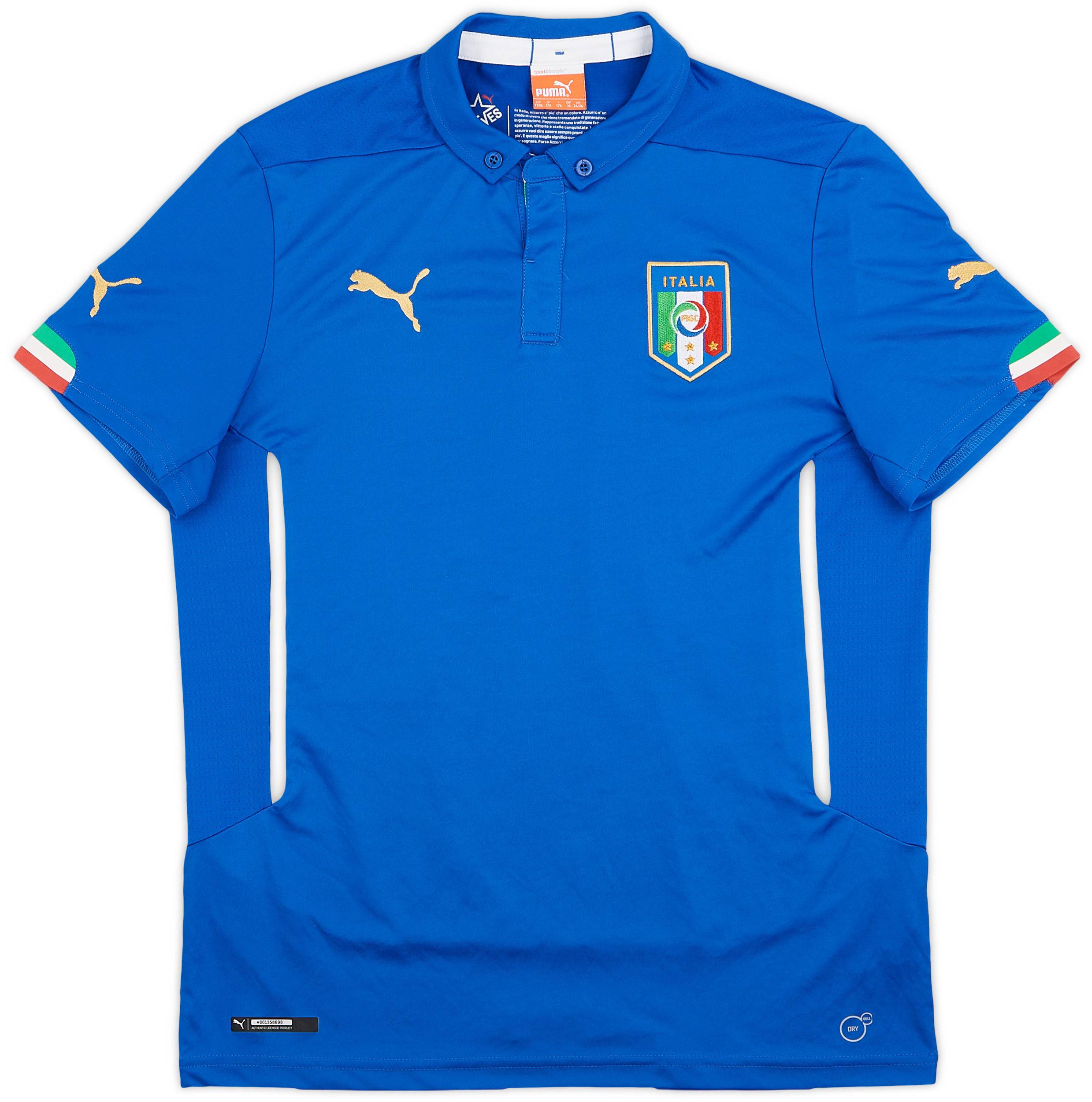 2014-15 Italy Home Shirt - 8/10 - (YXXL)