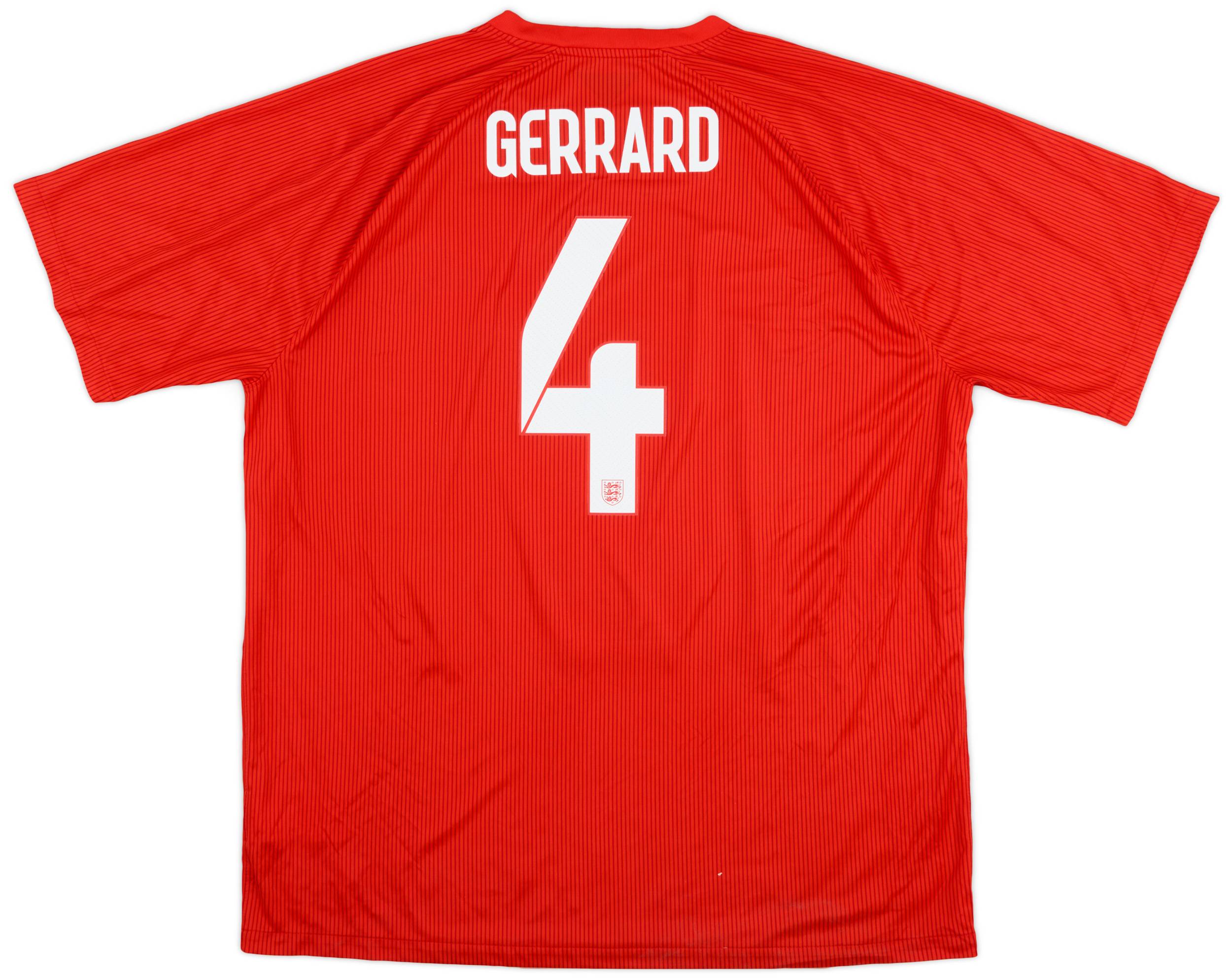 2014-15 England Away Shirt Gerrard #4 - 9/10 - (XXL)