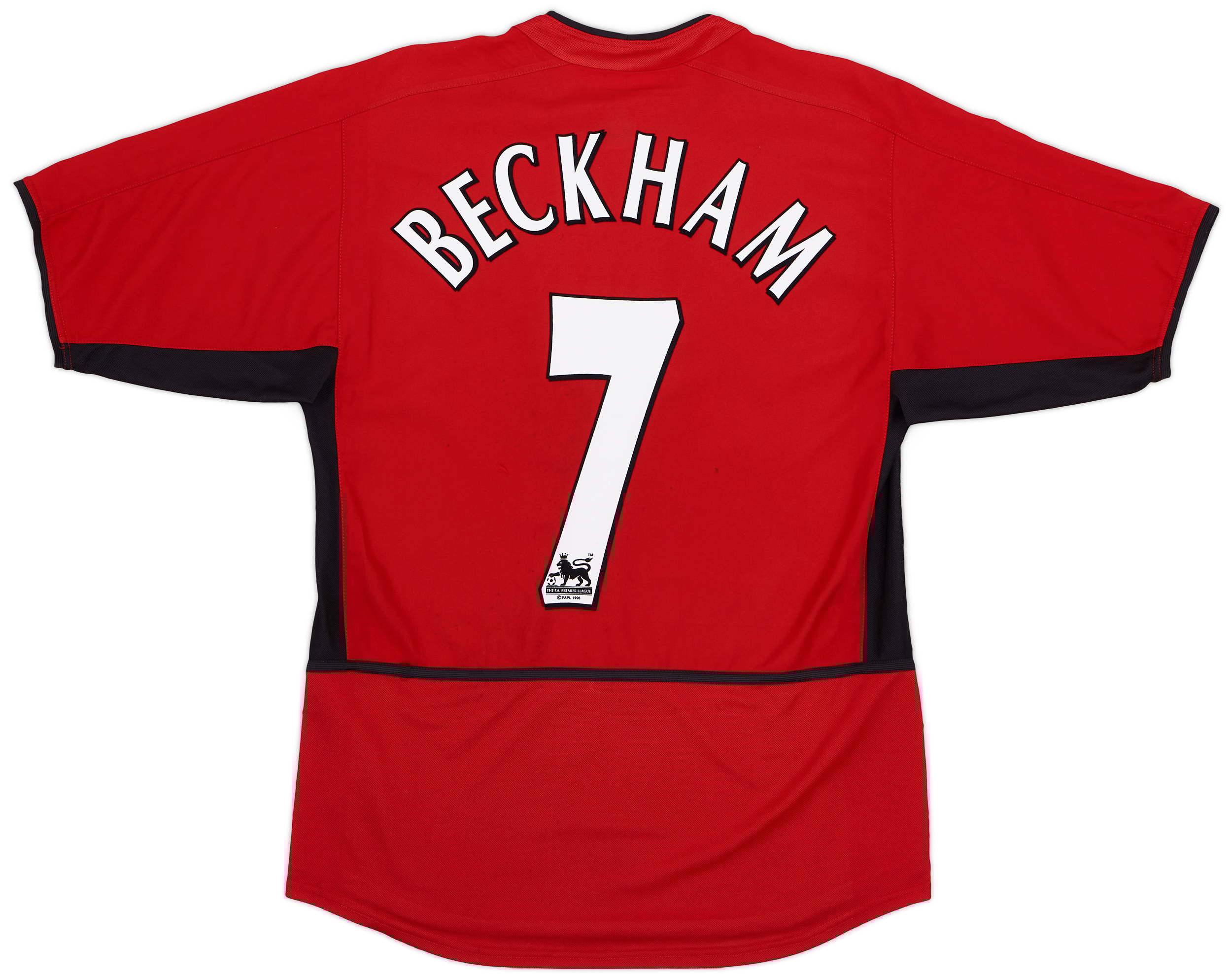 2002-04 Manchester United Home Shirt Beckham #7 - 7/10 - (S)