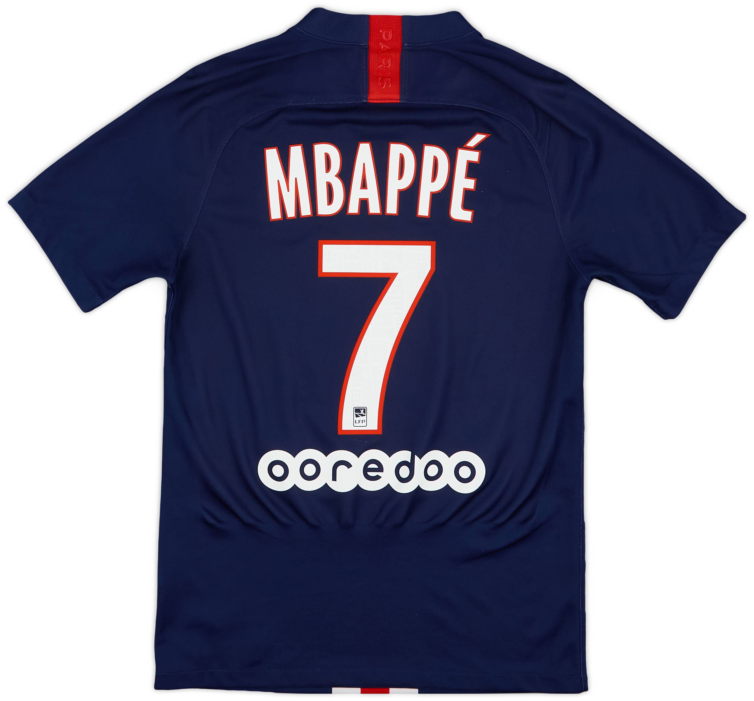 2019-20 Paris Saint-Germain Home Shirt Mbappe #7 - 9/10 - (S)