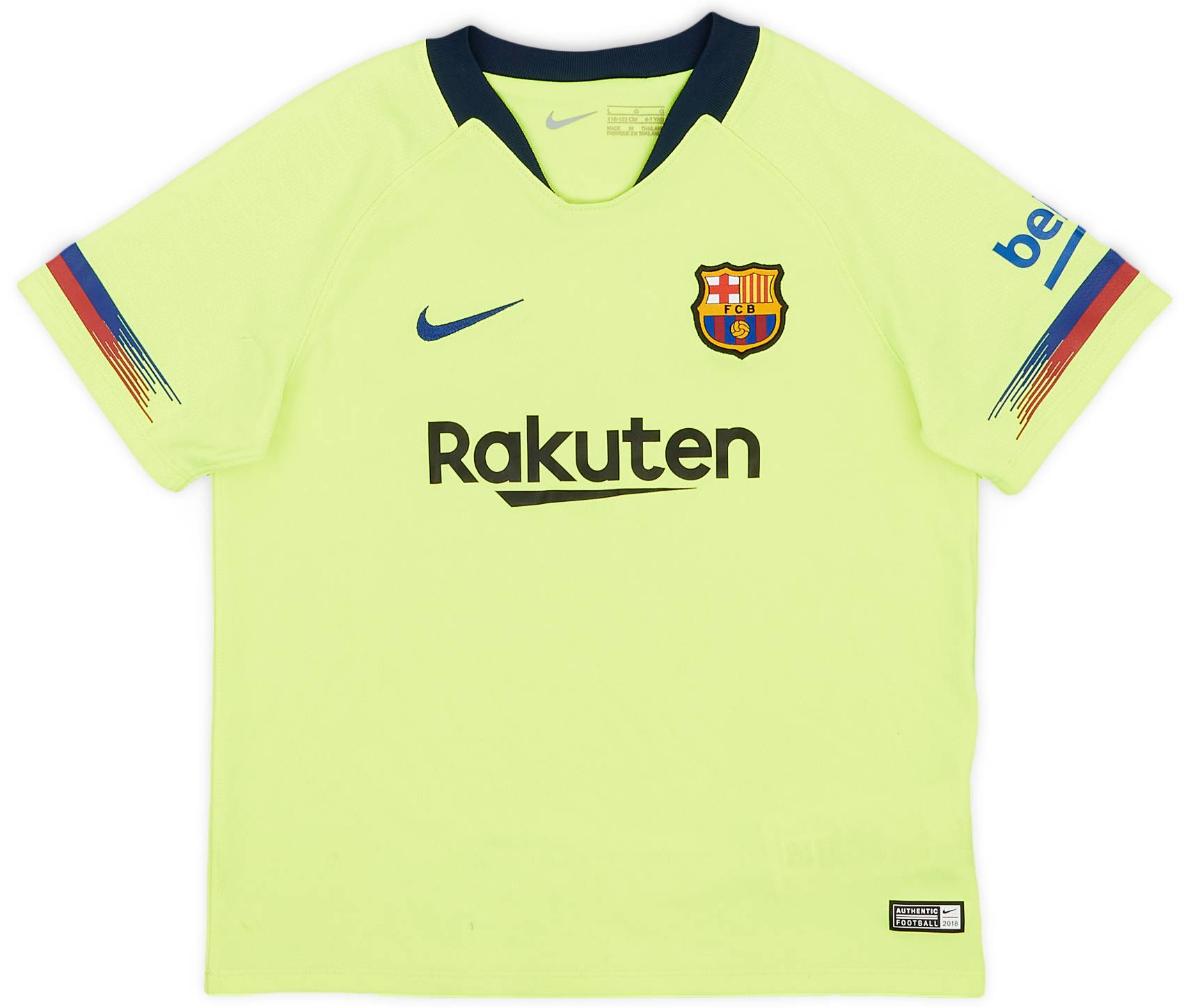 2018-19 Barcelona Away Shirt - 8/10 - (6-7 Years)