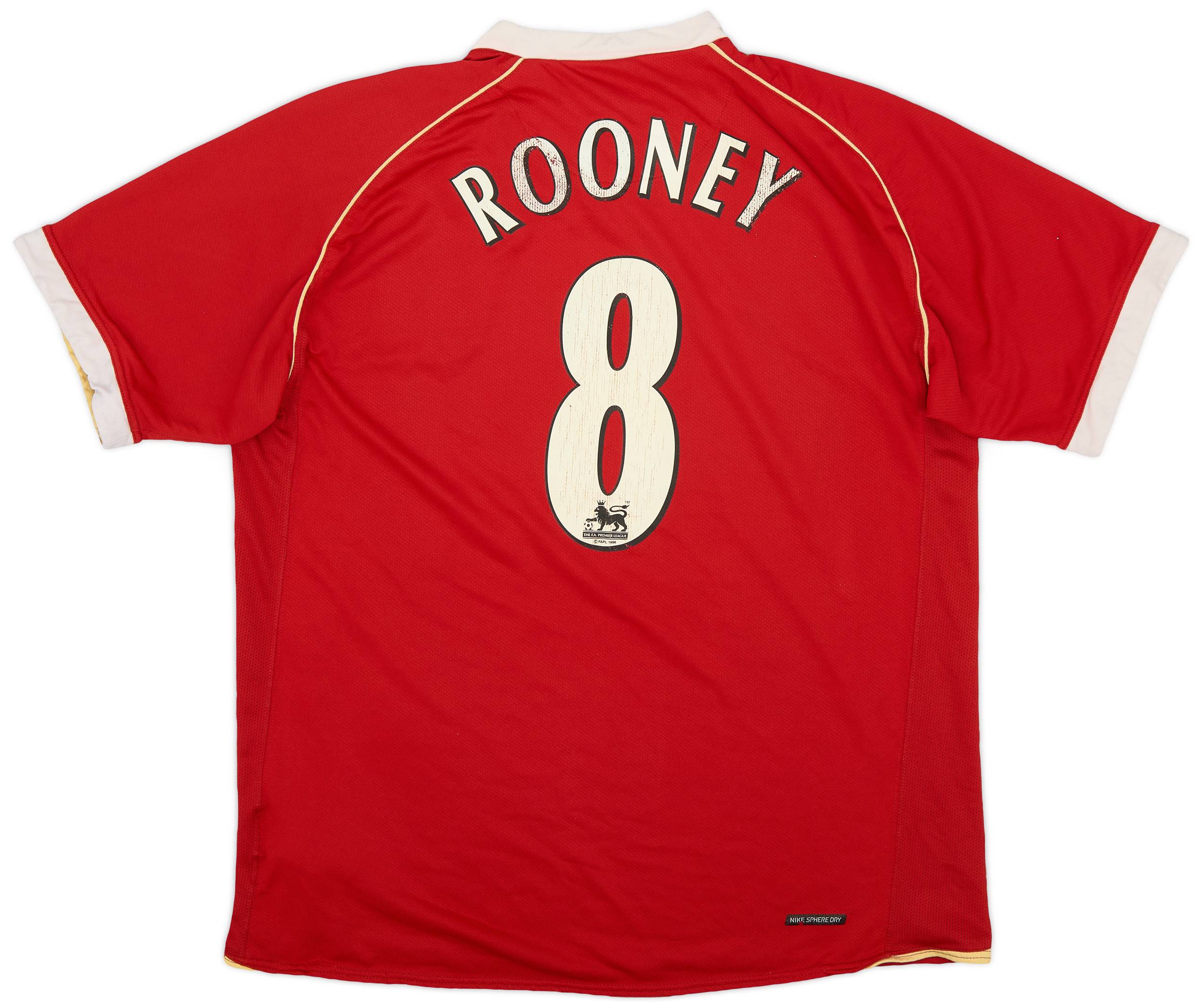 2006-07 Manchester United Home Shirt Rooney #8 - 4/10 - (M)