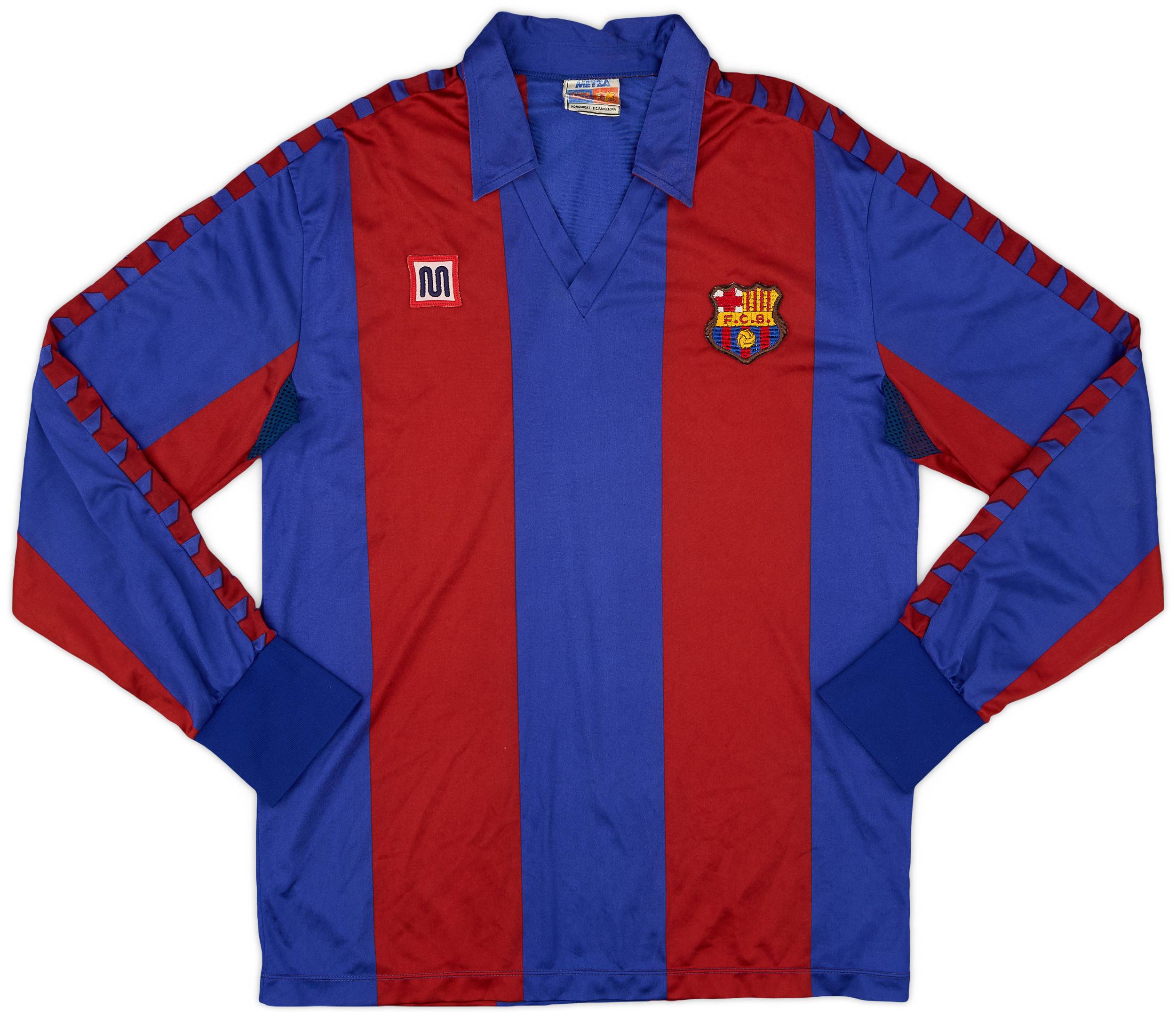 1984-89 Barcelona Home L/S Shirt - 9/10 - (M)