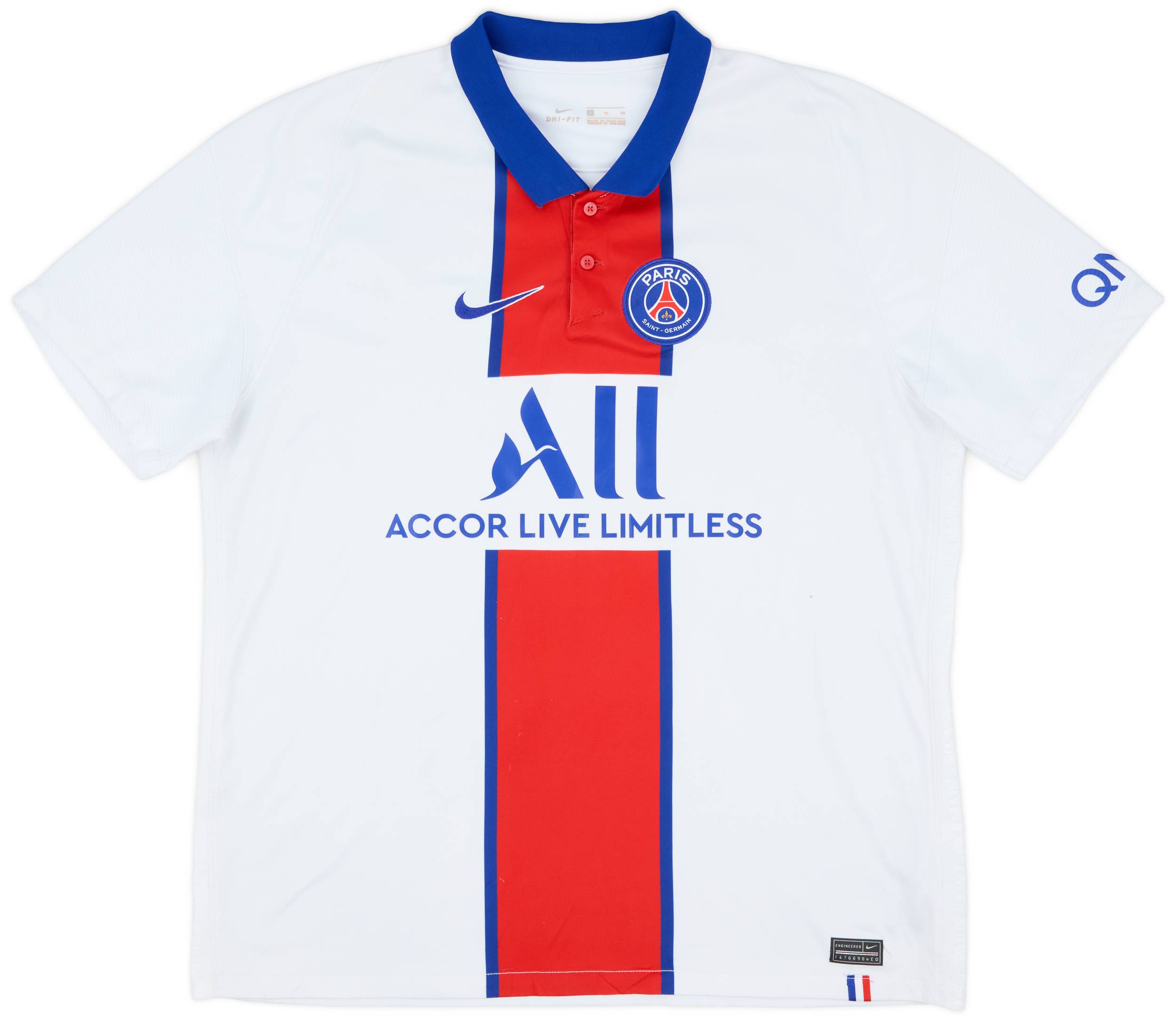 2020-21 Paris Saint-Germain Away Shirt - 6/10 - (XL)