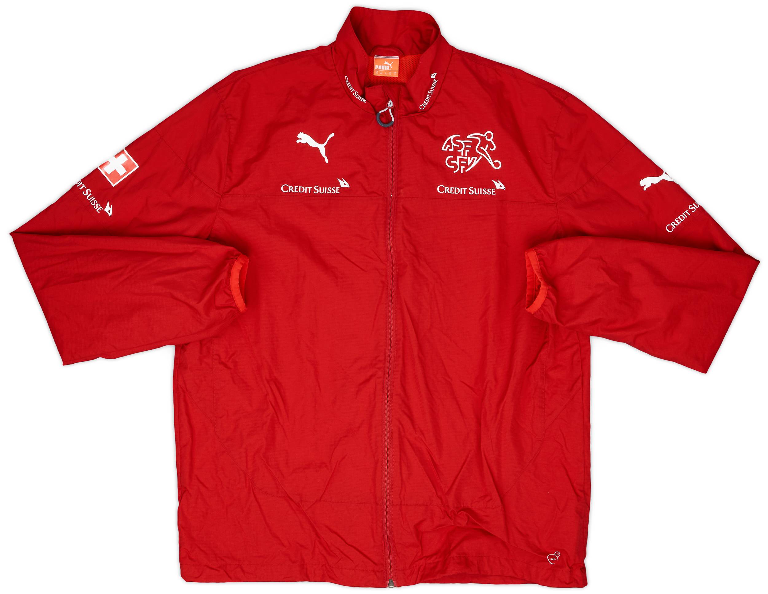 2012-13 Switzerland Player Issue Puma Track Jacket - 8/10 - (XL)