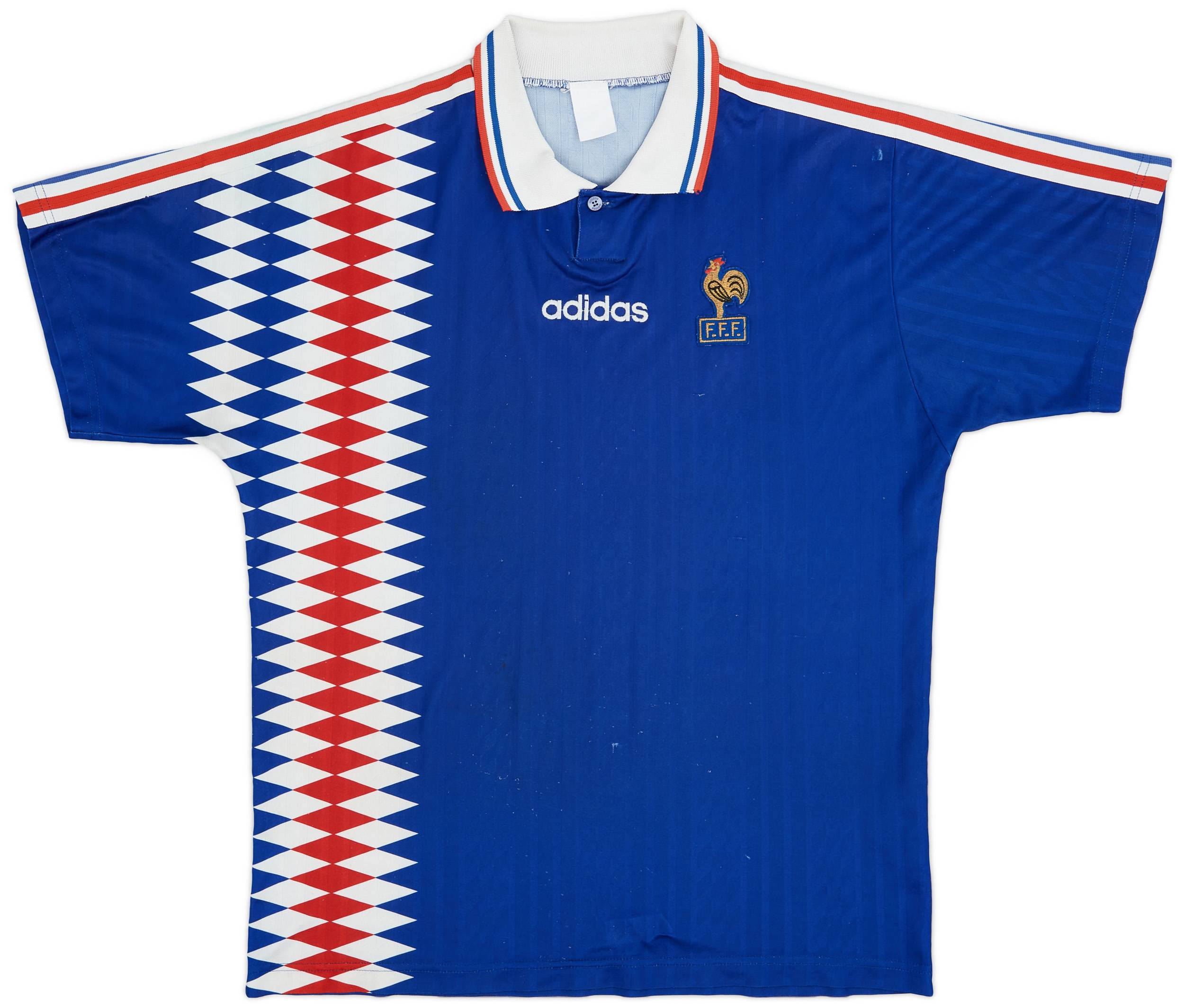 1994-96 France Home Shirt - 5/10 - (L)