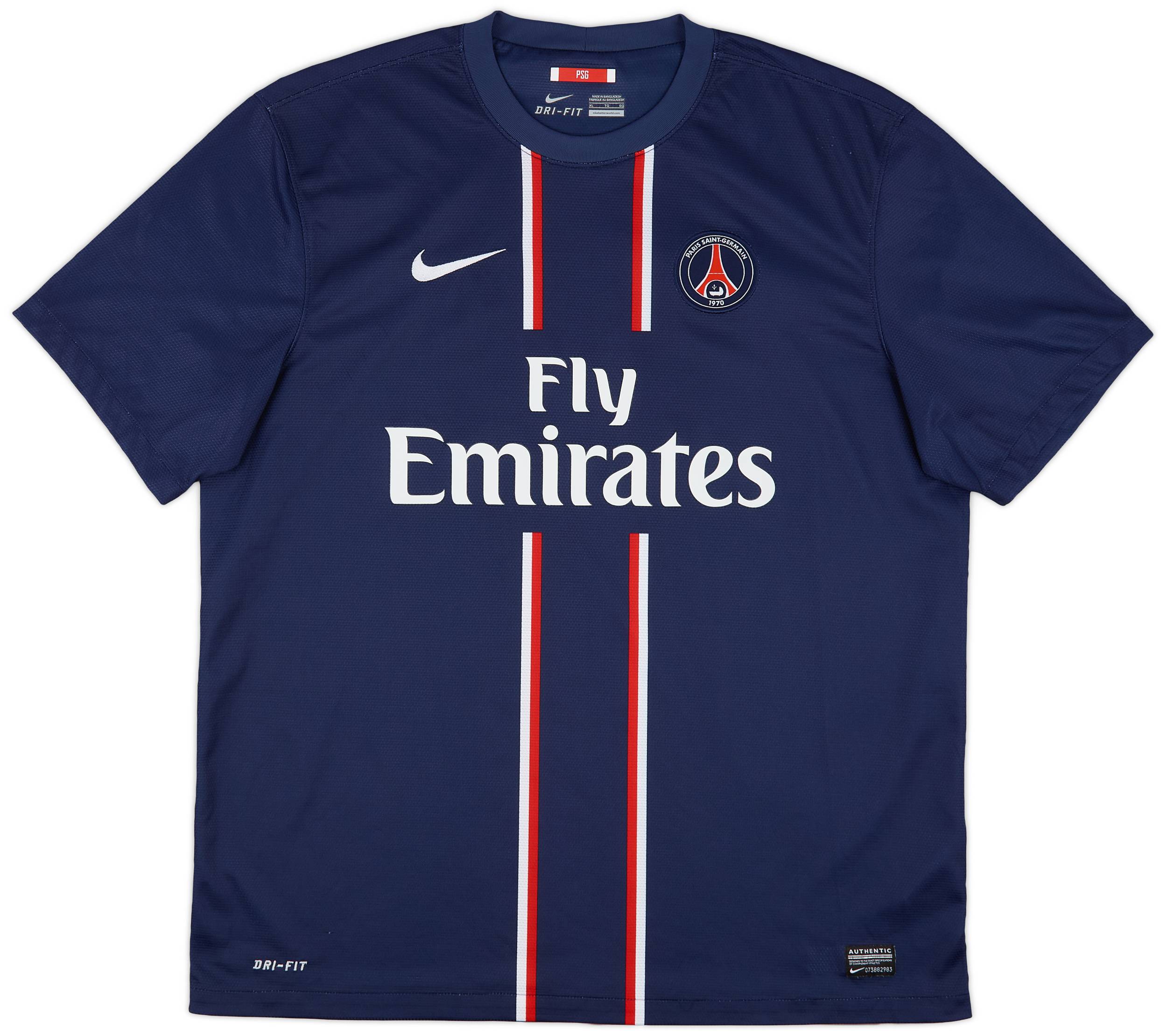 2012-13 Paris Saint-Germain Home Shirt - 9/10 - (XL)