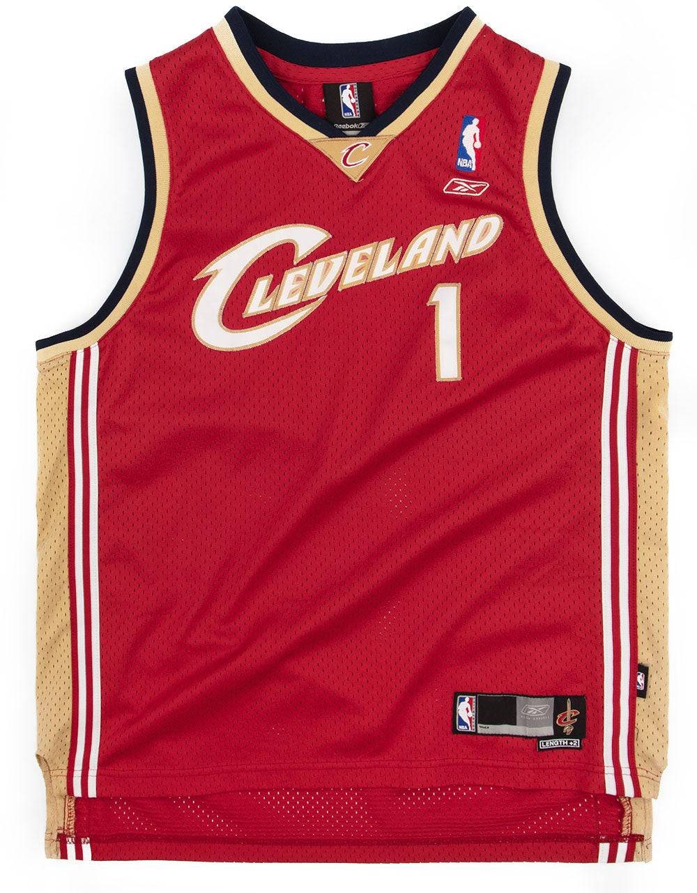 2004 Cleveland Cavaliers Boozer #1 Reebok Swingman Jersey (Away) Y