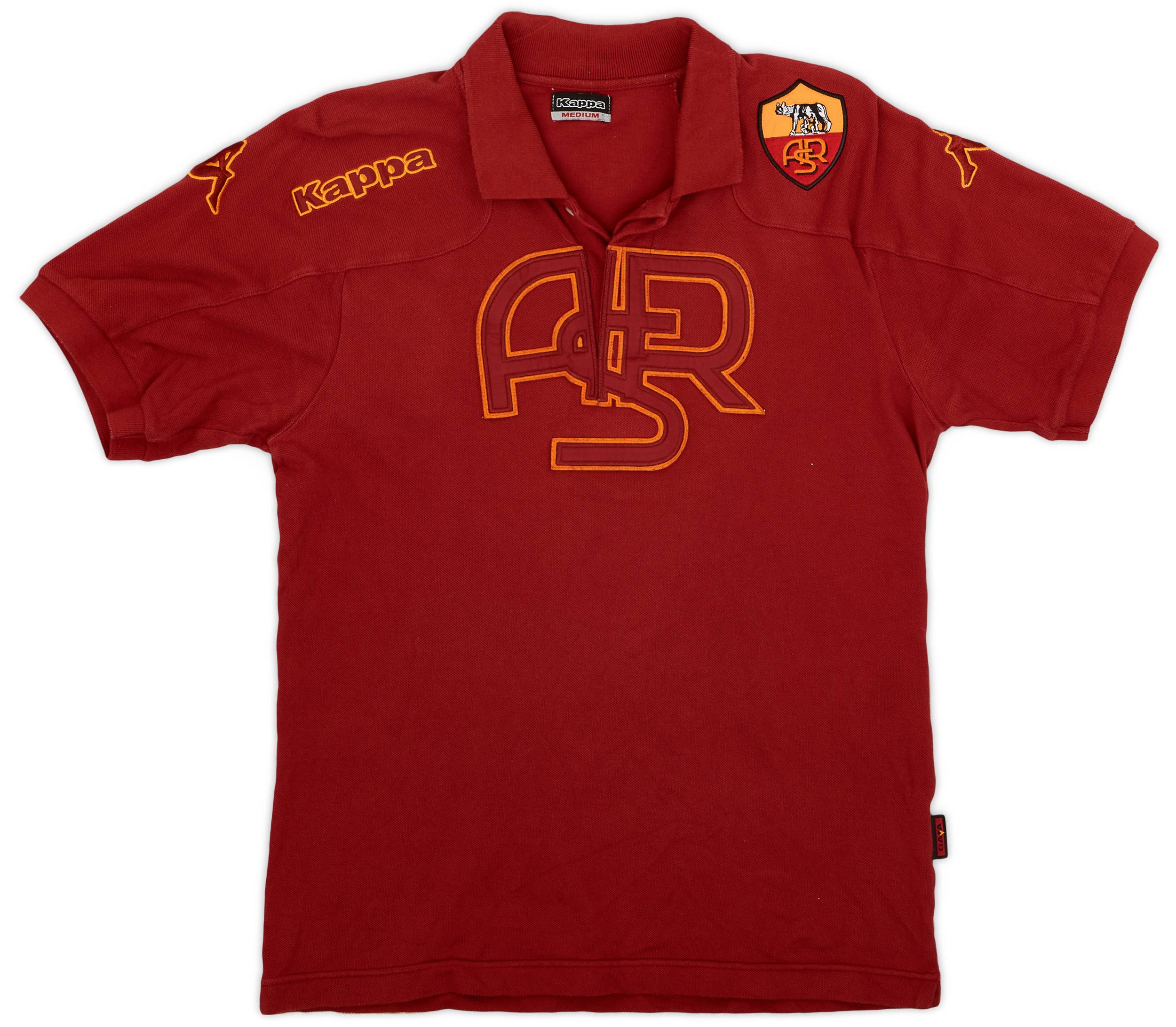 2002-03 Roma Kappa Polo Shirt - 6/10 - (M)