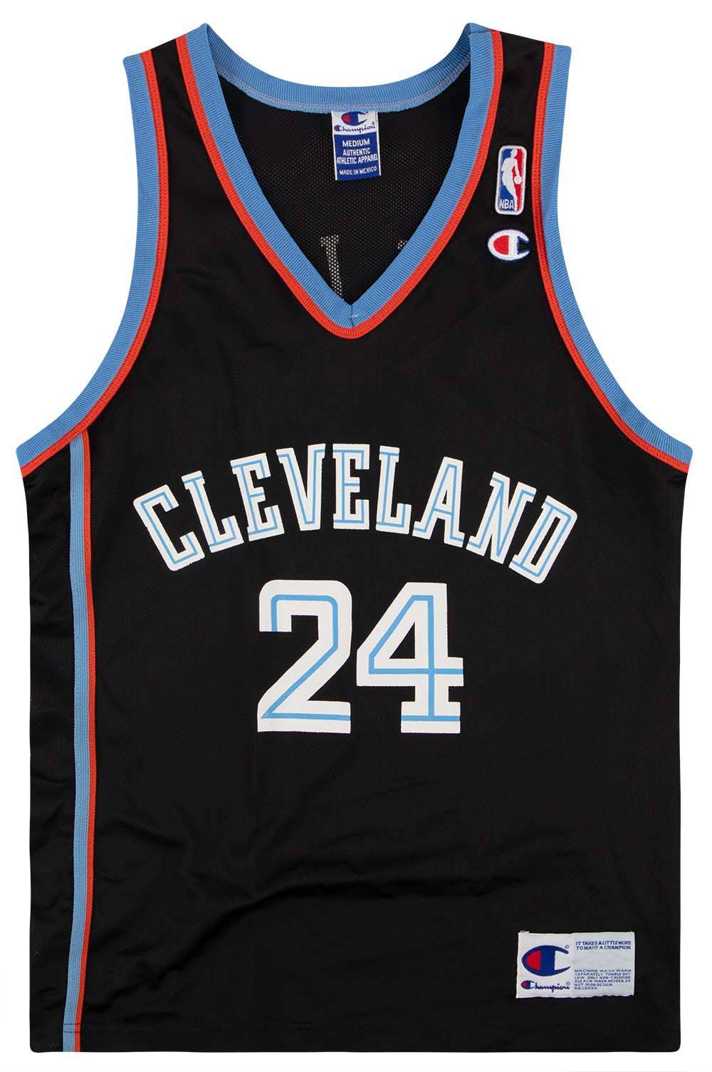 1999-02 Cleveland Cavaliers Miller #24 Champion Jersey (Away) M
