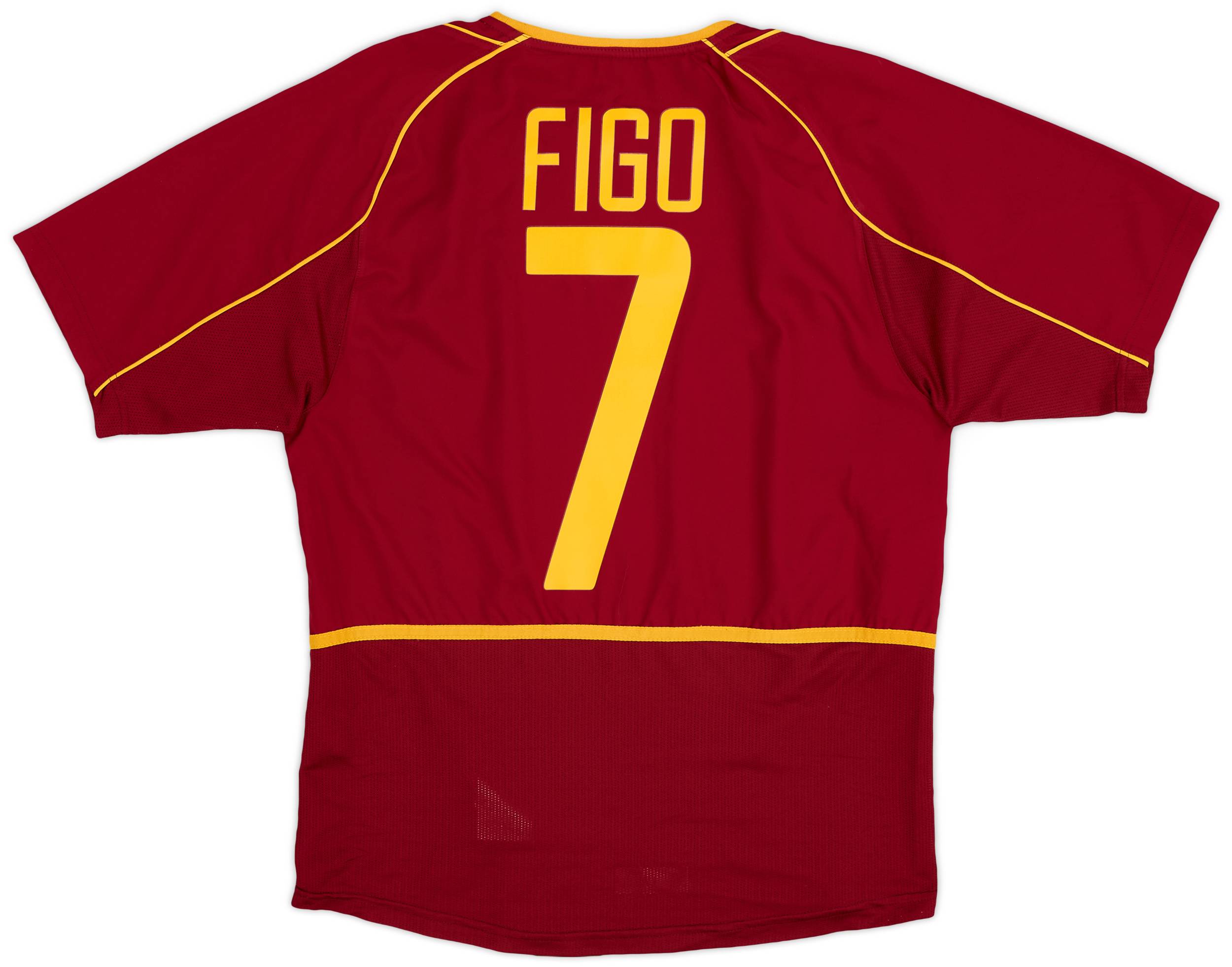 2002-04 Portugal Home Shirt Figo #7 - 8/10 - (S)