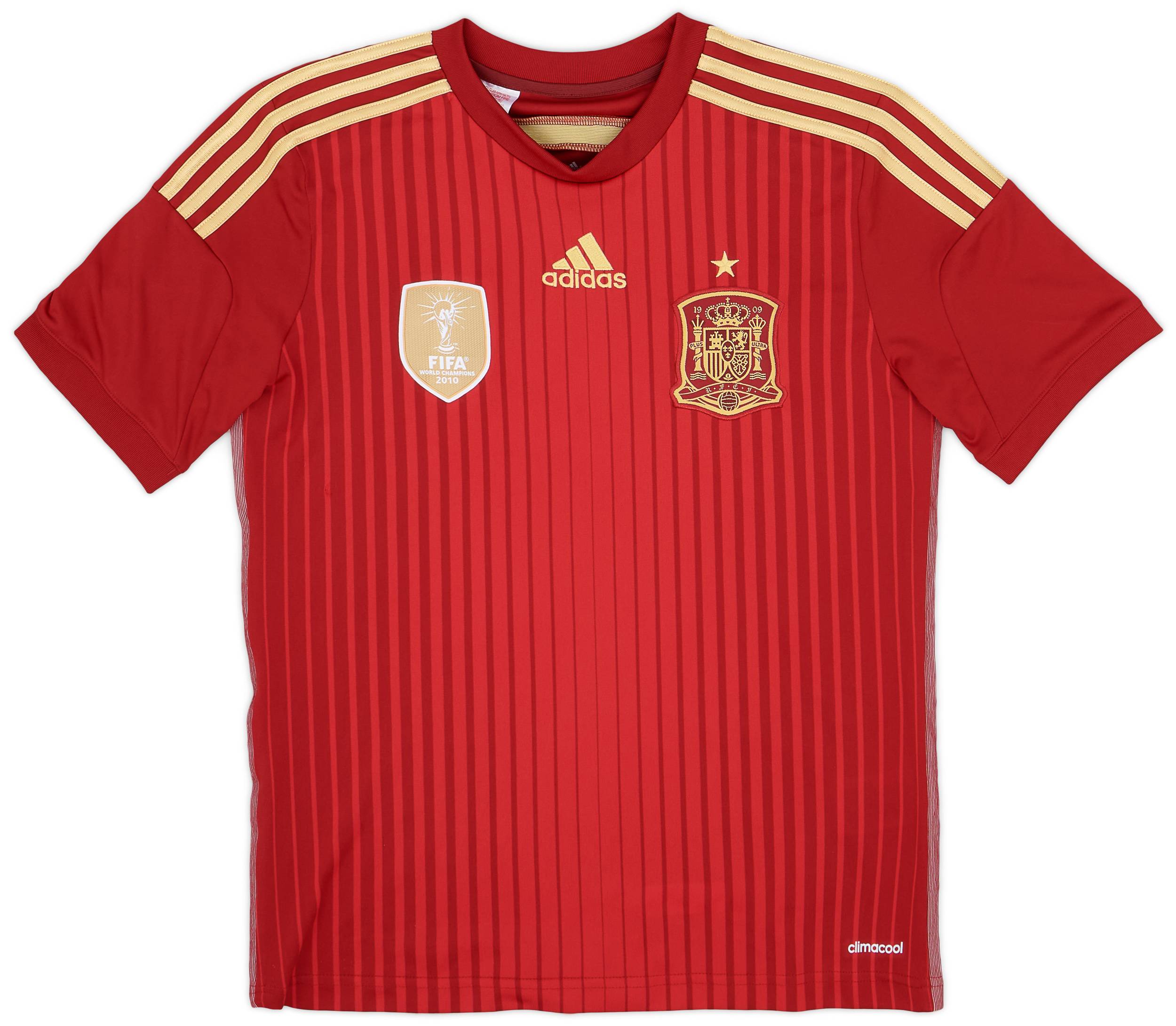 2013-15 Spain Home Shirt - 10/10 - (L.Boys)