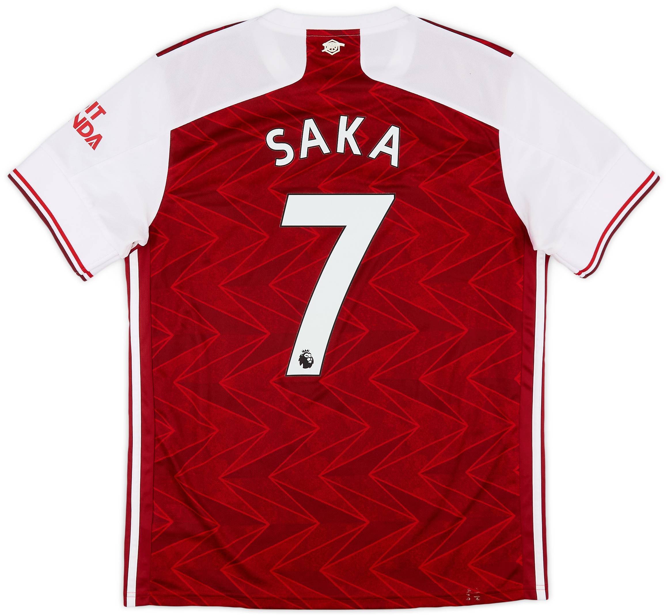 2020-21 Arsenal Home Shirt Saka #7 - 9/10 - (L)