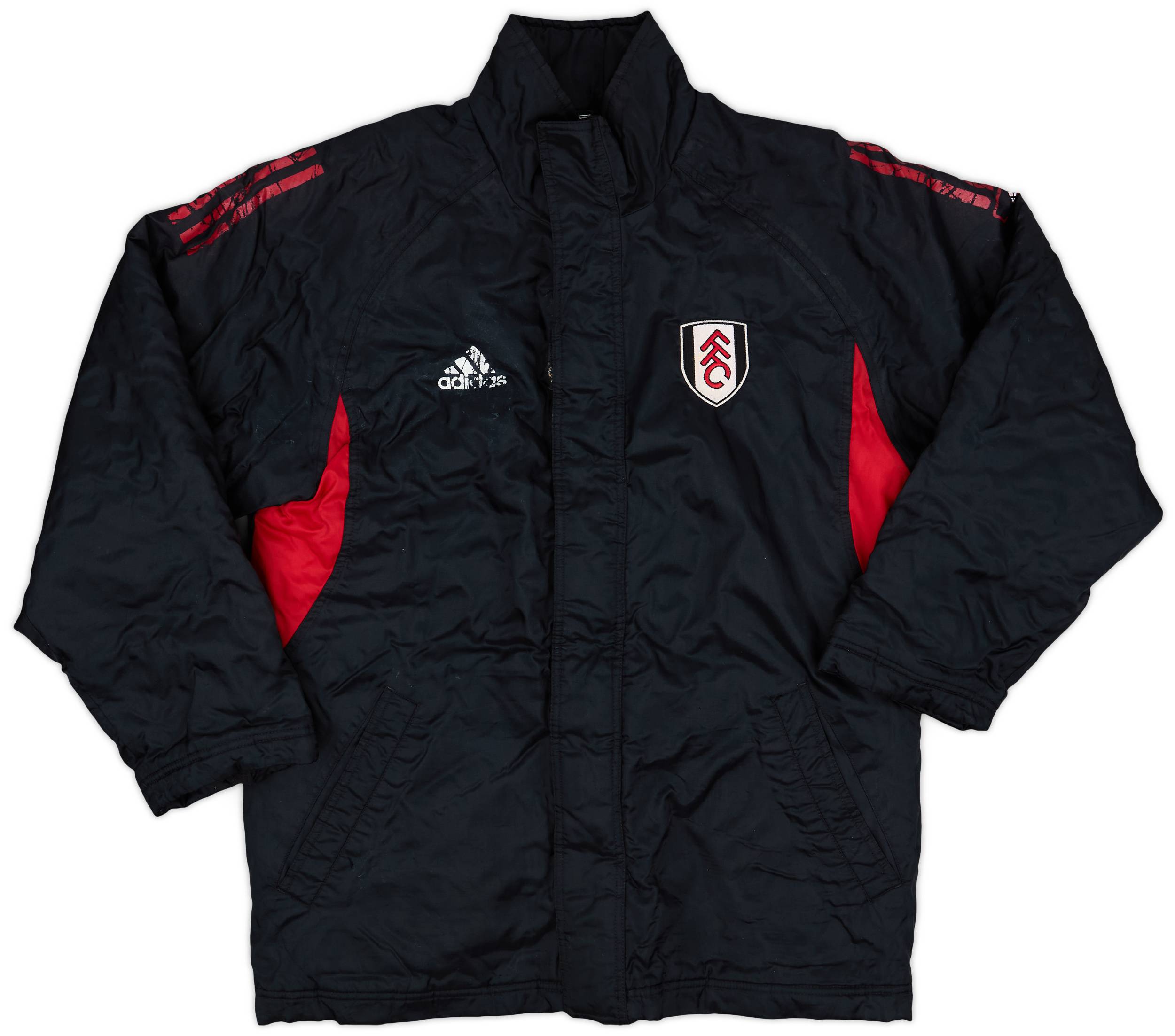 2001-02 Fulham adidas Padded Bench Coat - 4/10 - (S)