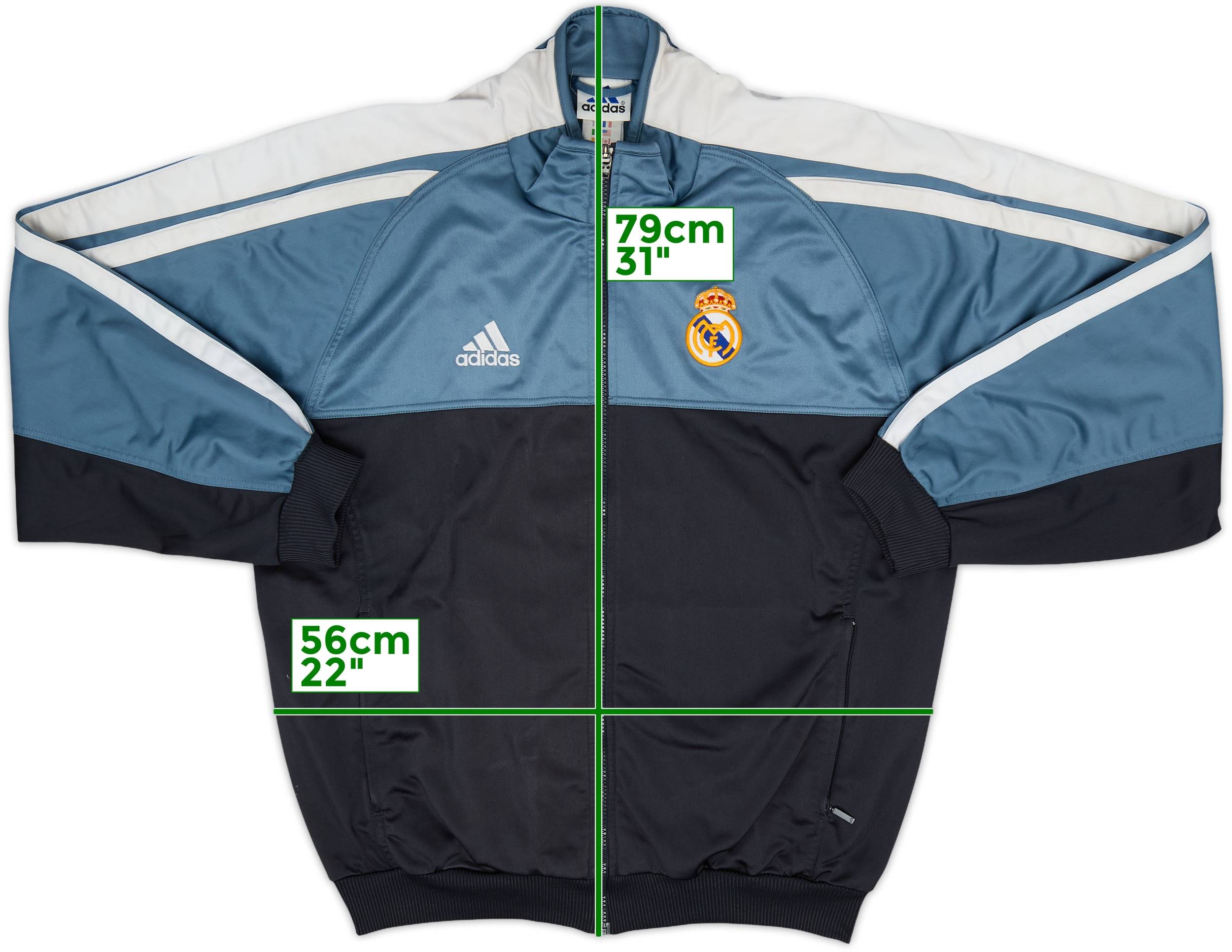 2001-02 Real Madrid adidas Track Jacket - 6/10 - (L)