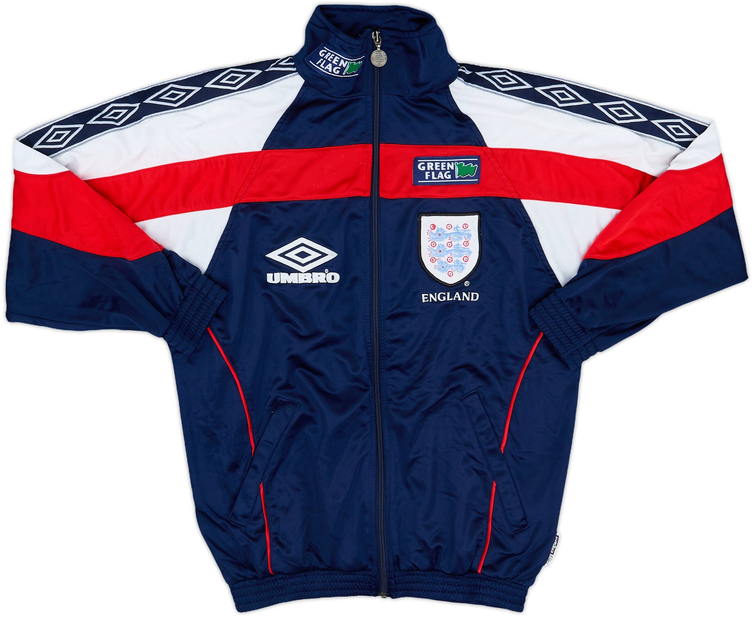 1998-00 England Umbro Track Jacket - 8/10 - (Y)