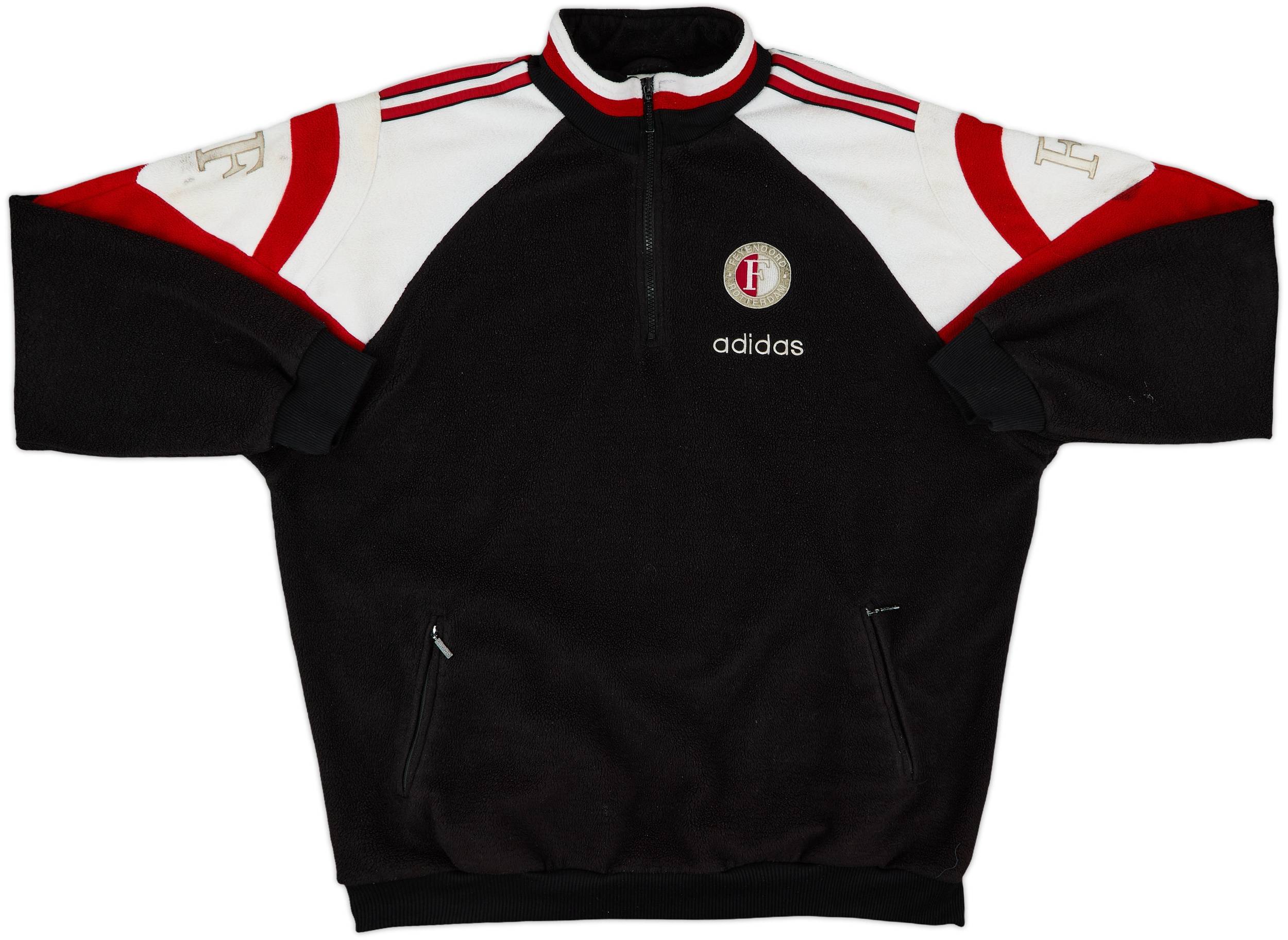1996-98 Feyenoord adidas Fleece 1/4 Zip Training Top - 8/10