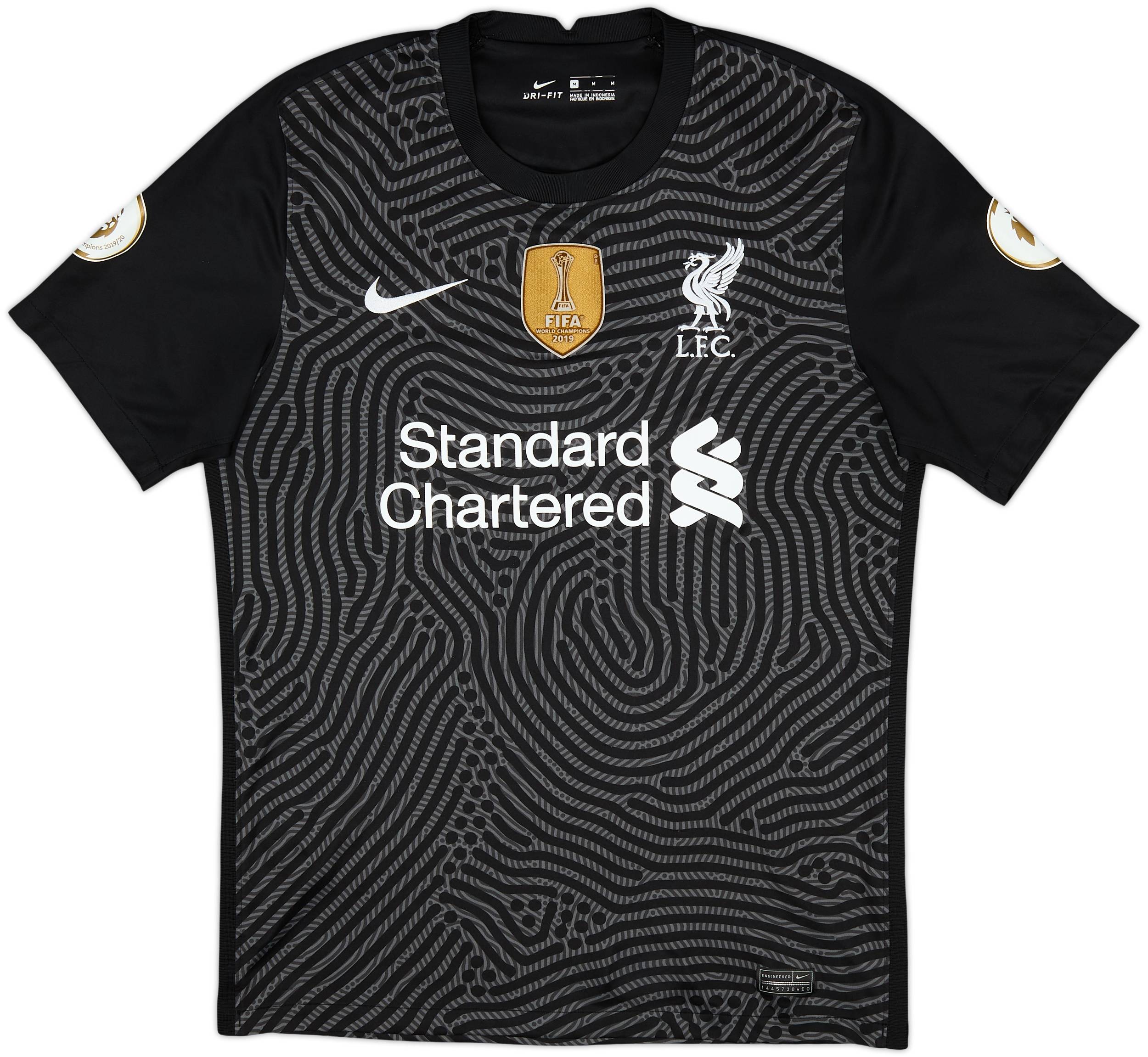 2020-21 Liverpool GK S/S Shirt A.Becker #1 - 9/10 - (M)