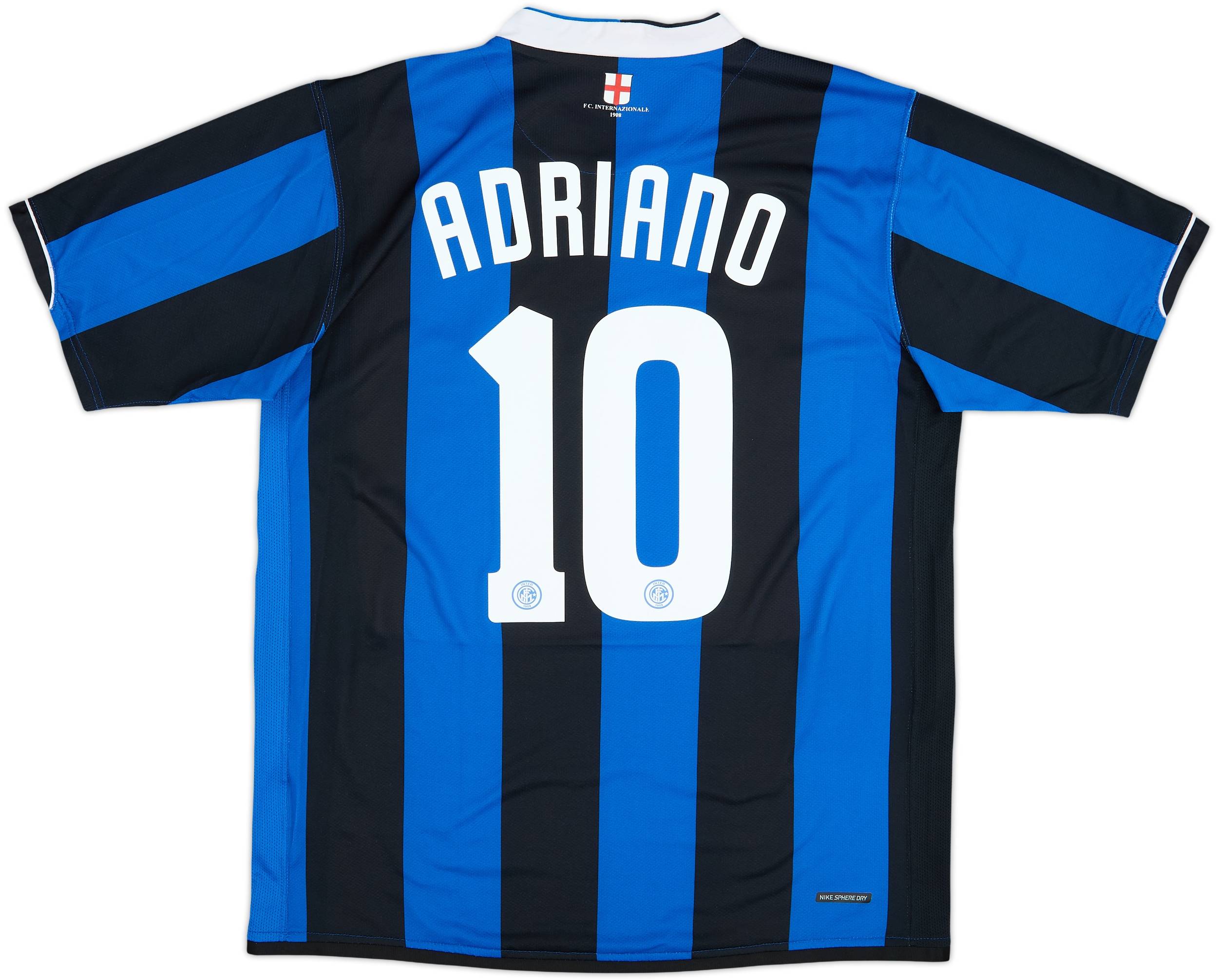 2006-07 Inter Milan Home Shirt Adriano #10 - 8/10 - (L)
