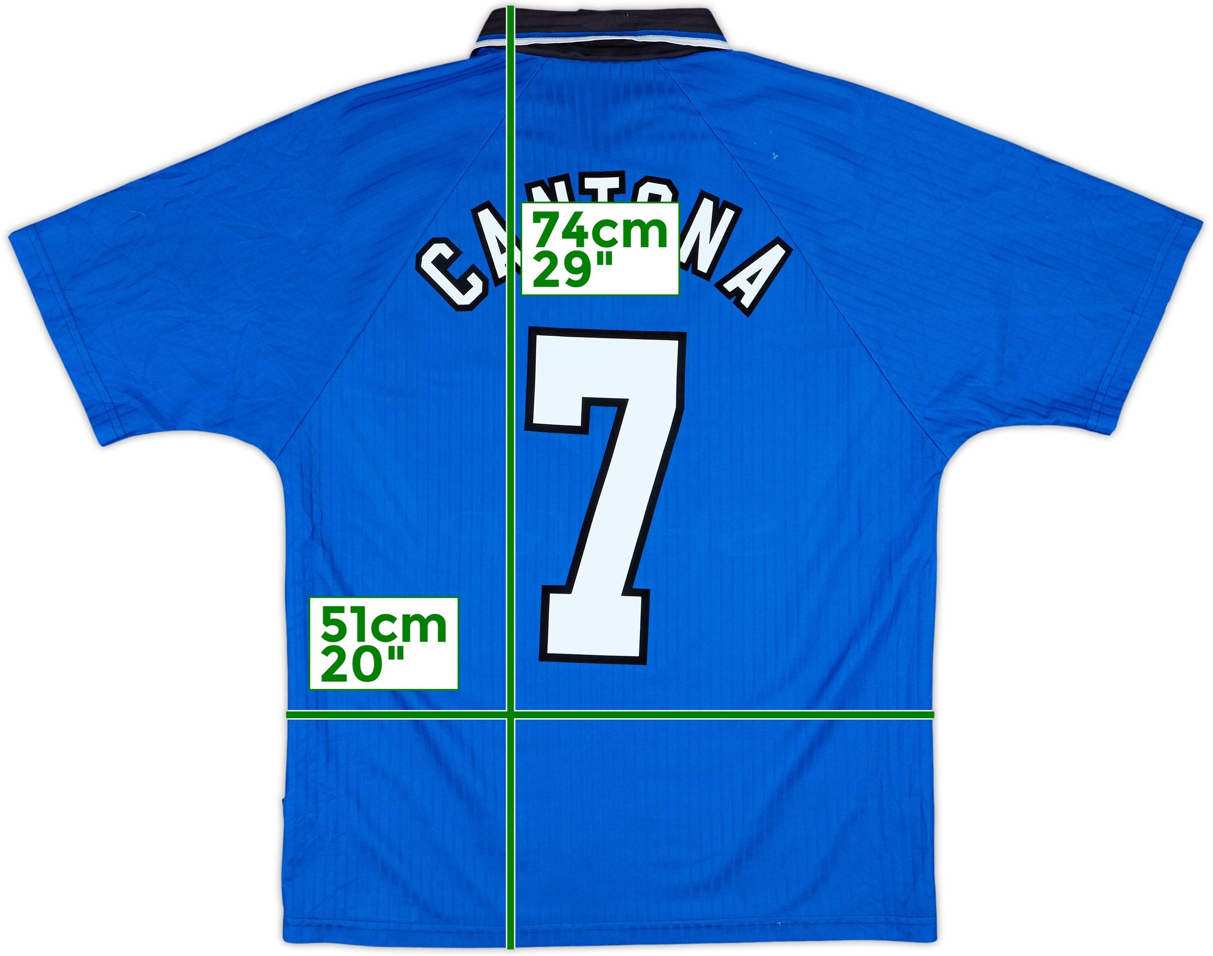 1996-98 Manchester United Third Shirt Cantona #7 - 9/10 - (M)