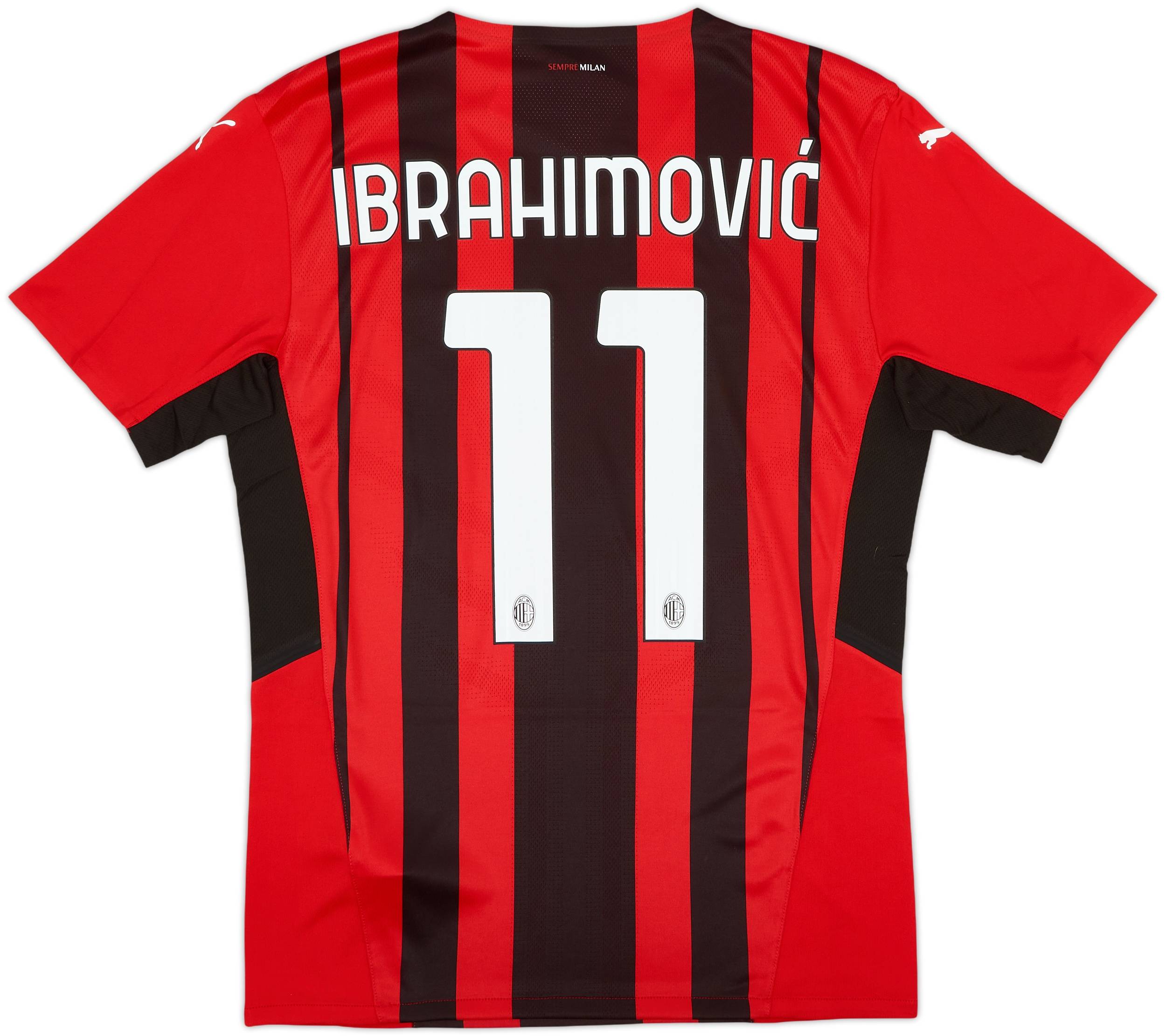 2021-22 AC Milan Prototype Home Shirt Ibrahimovic #11 (L)