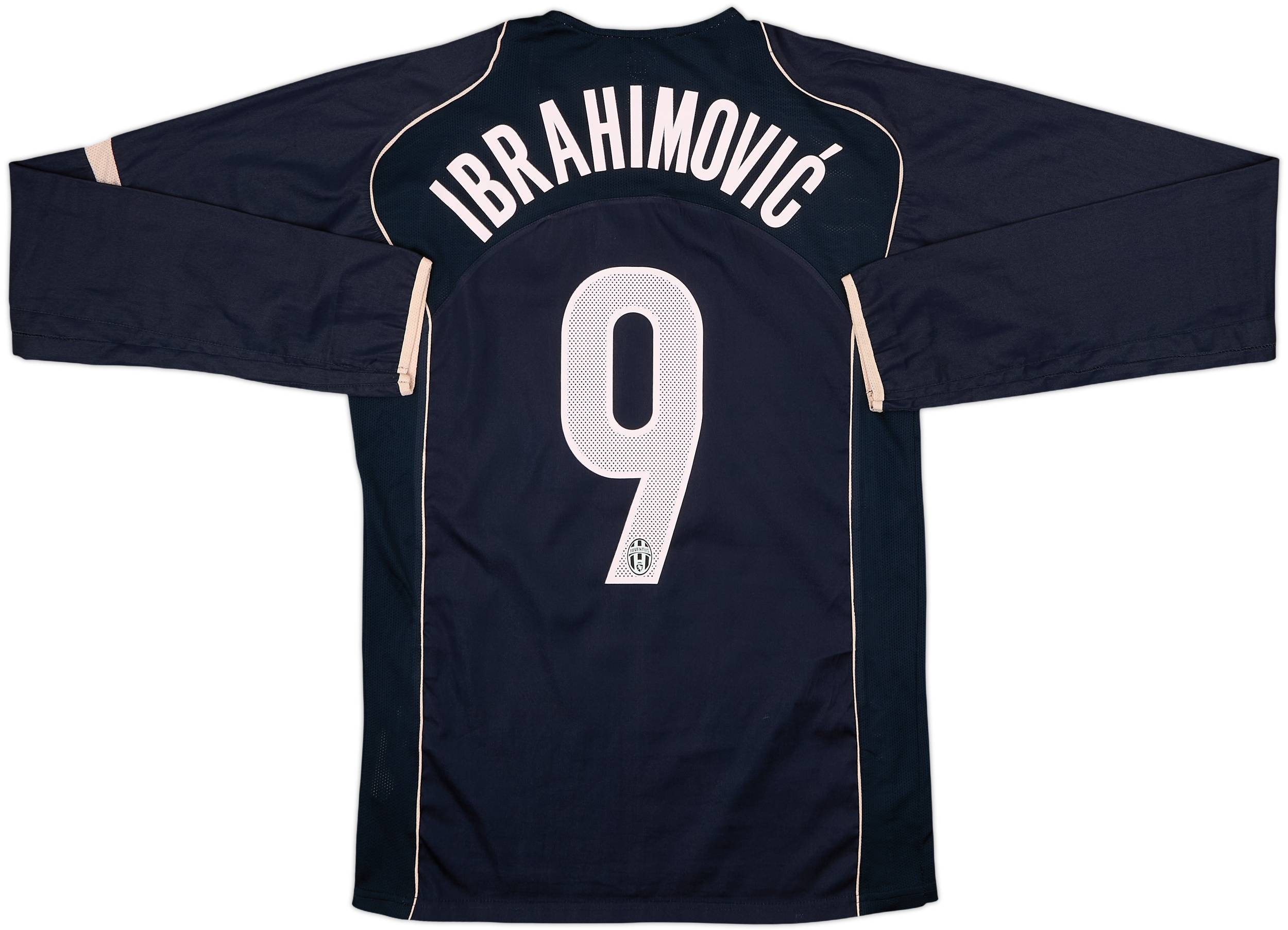 2004-05 Juventus Away L/S Shirt Ibrahimovic #9 - 4/10 - (XL)