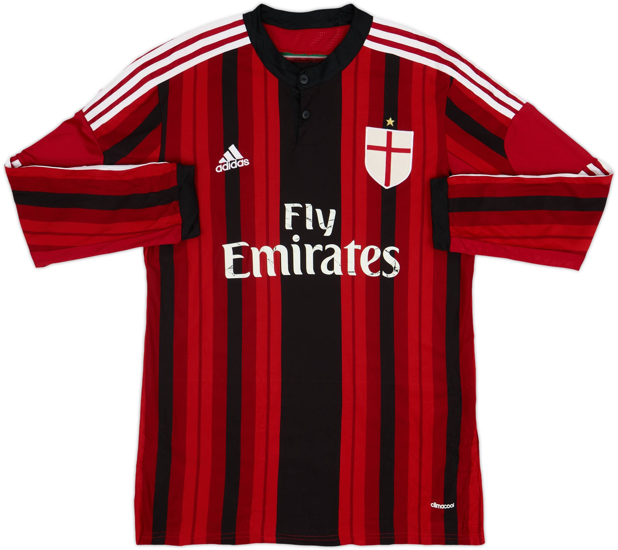 2014-15 AC Milan Home L/S Shirt - 5/10 - (L)