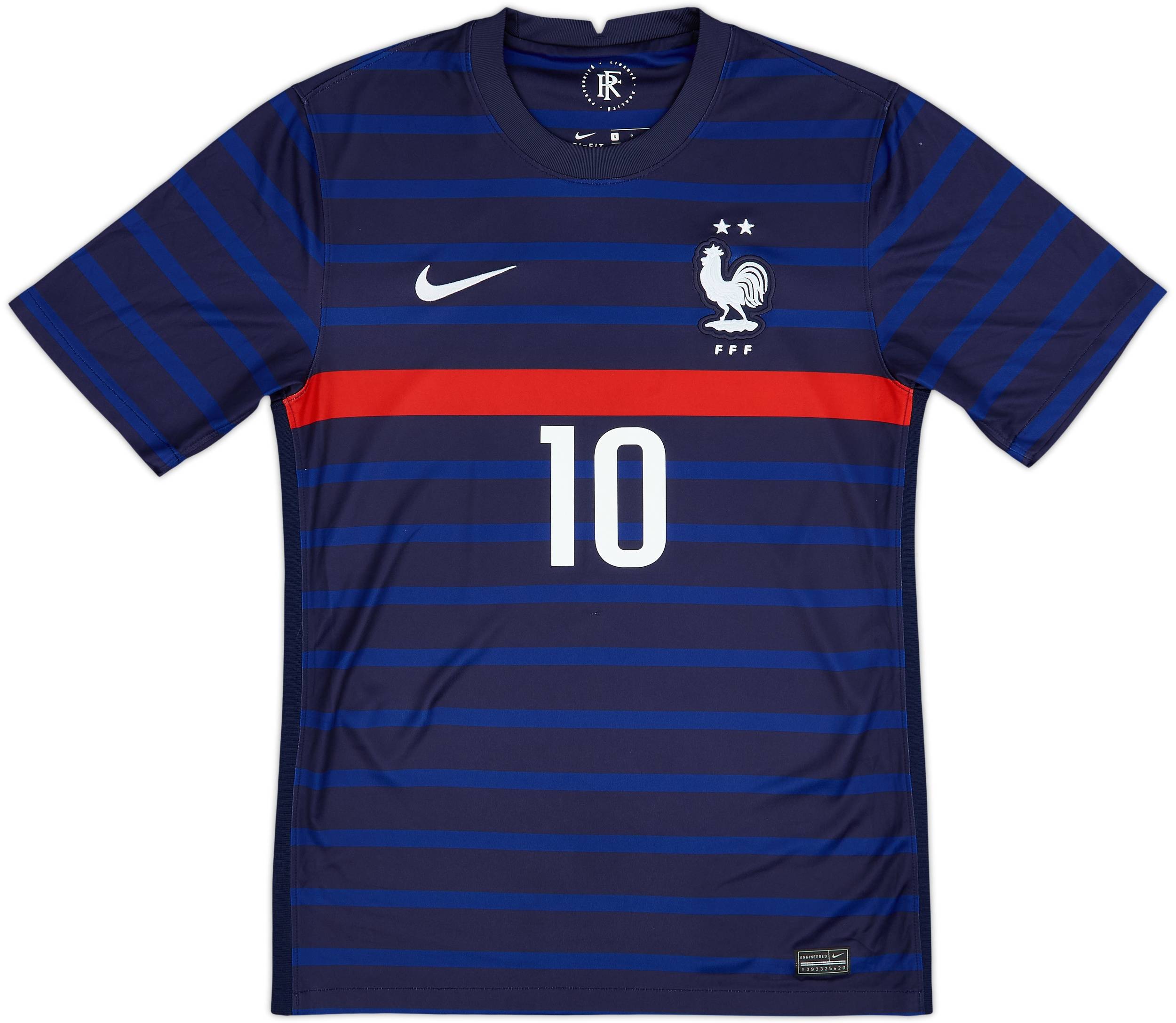 2020-21 France Home Shirt Mbappe #10 - 9/10 - (S)