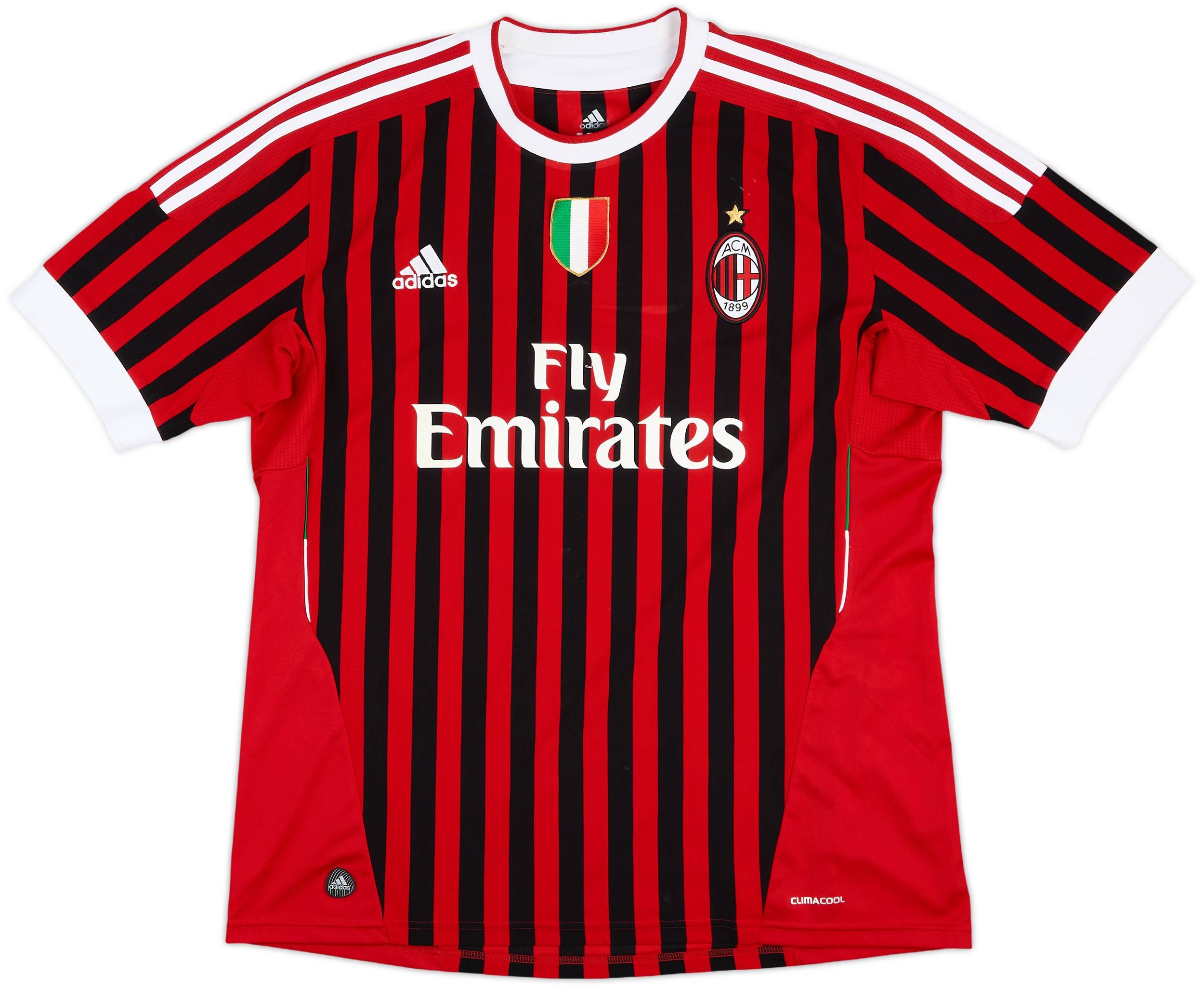 2011-12 AC Milan Home Shirt Ibrahimovic #11 - 6/10 - (XL)