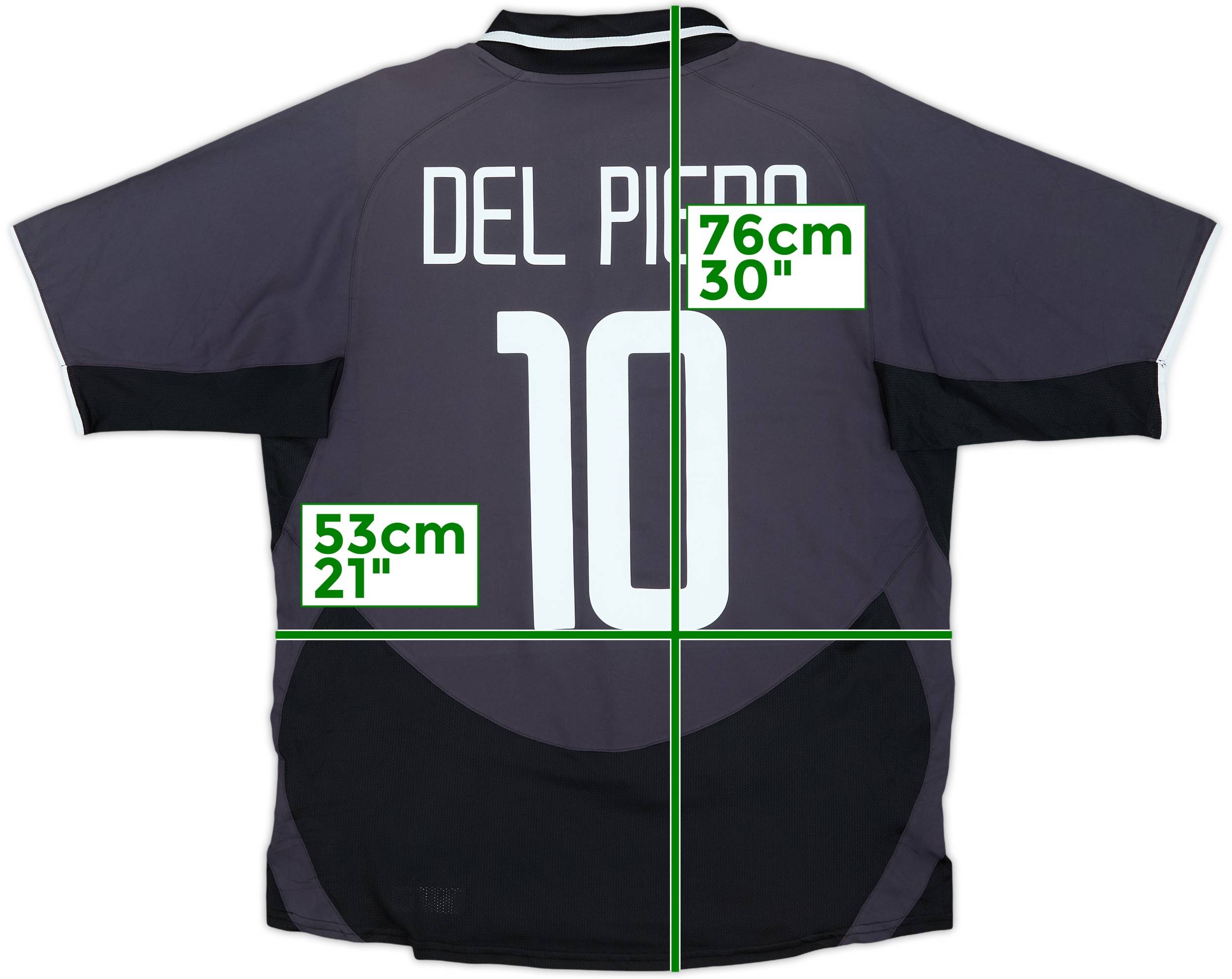 2003-04 Juventus Third Shirt Del Piero #10 - 7/10 - (M)