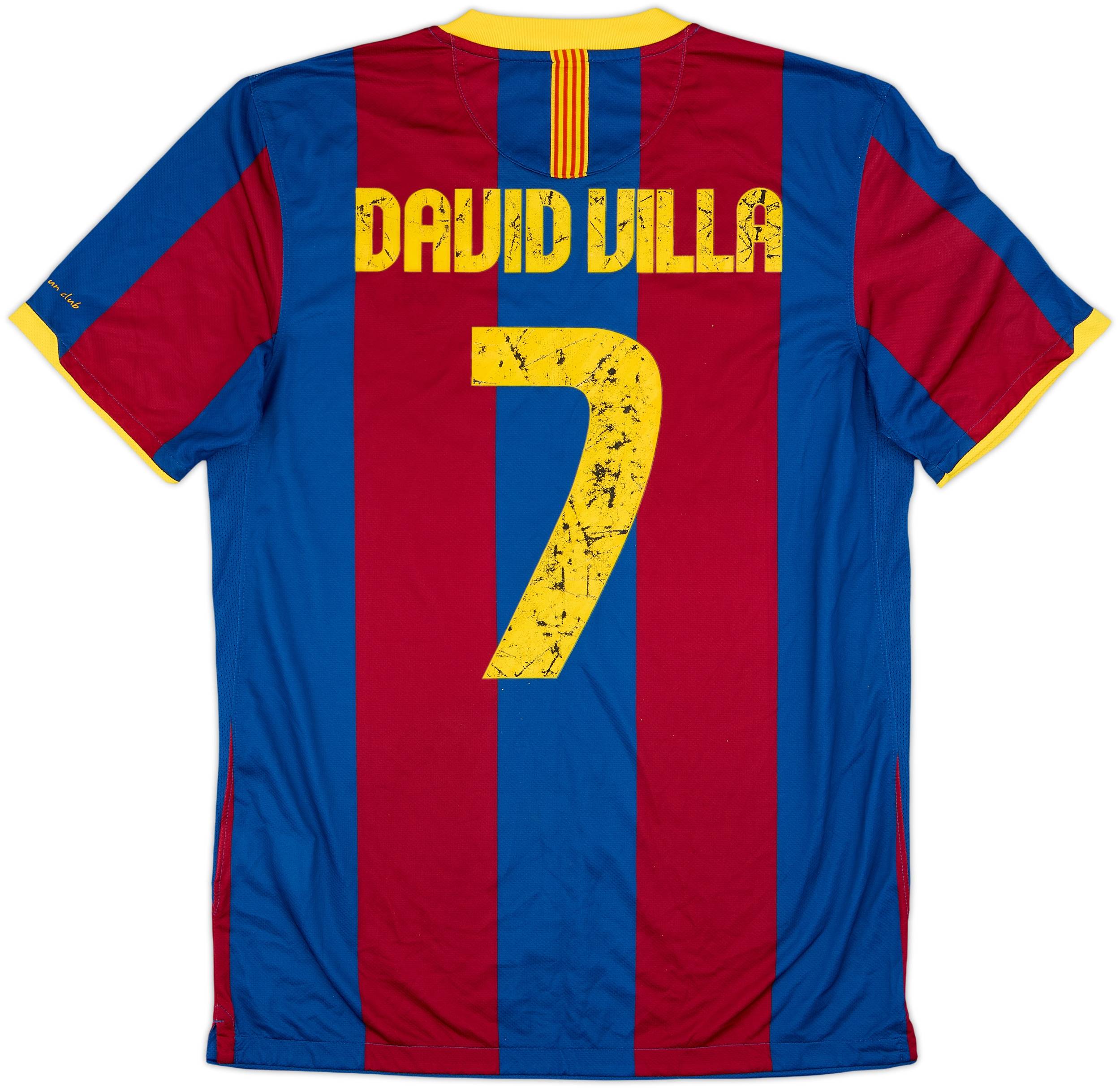 FCバルセロナ DAVID VILLA ユニフォーム S 2010-11 Barcelona Home Shirt David Villa #7 - 5/10 - (M)