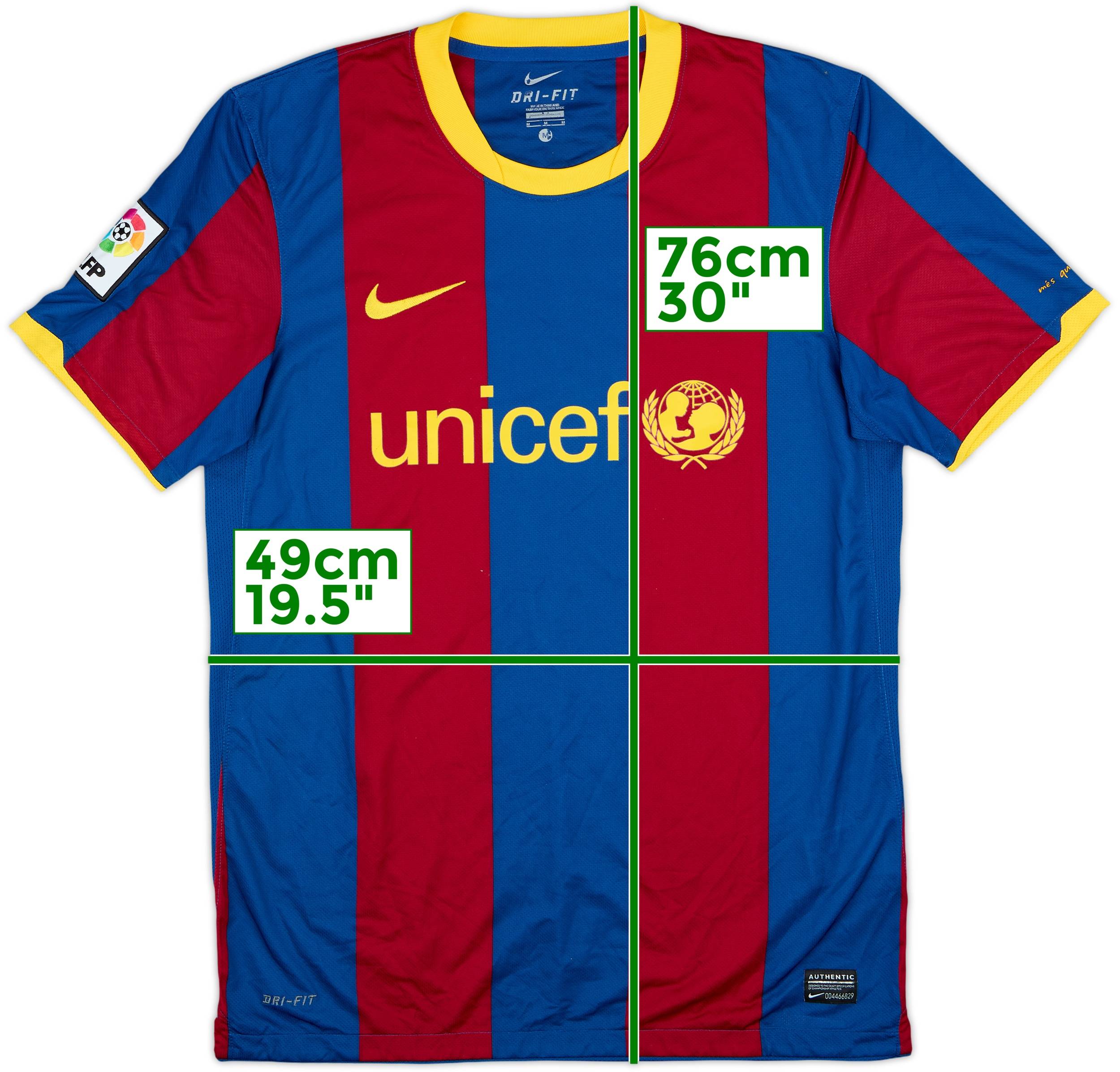 2010-11 Barcelona Home Shirt David Villa #7 - 5/10 - (M)