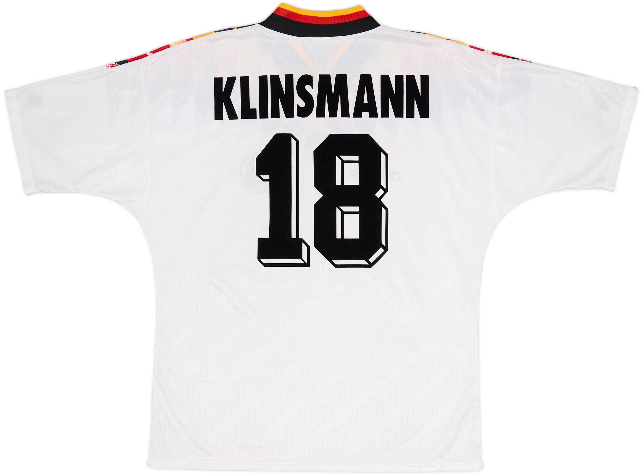 1994-96 Germany Home Shirt Klinsmann #18 - 8/10 - (L/XL)