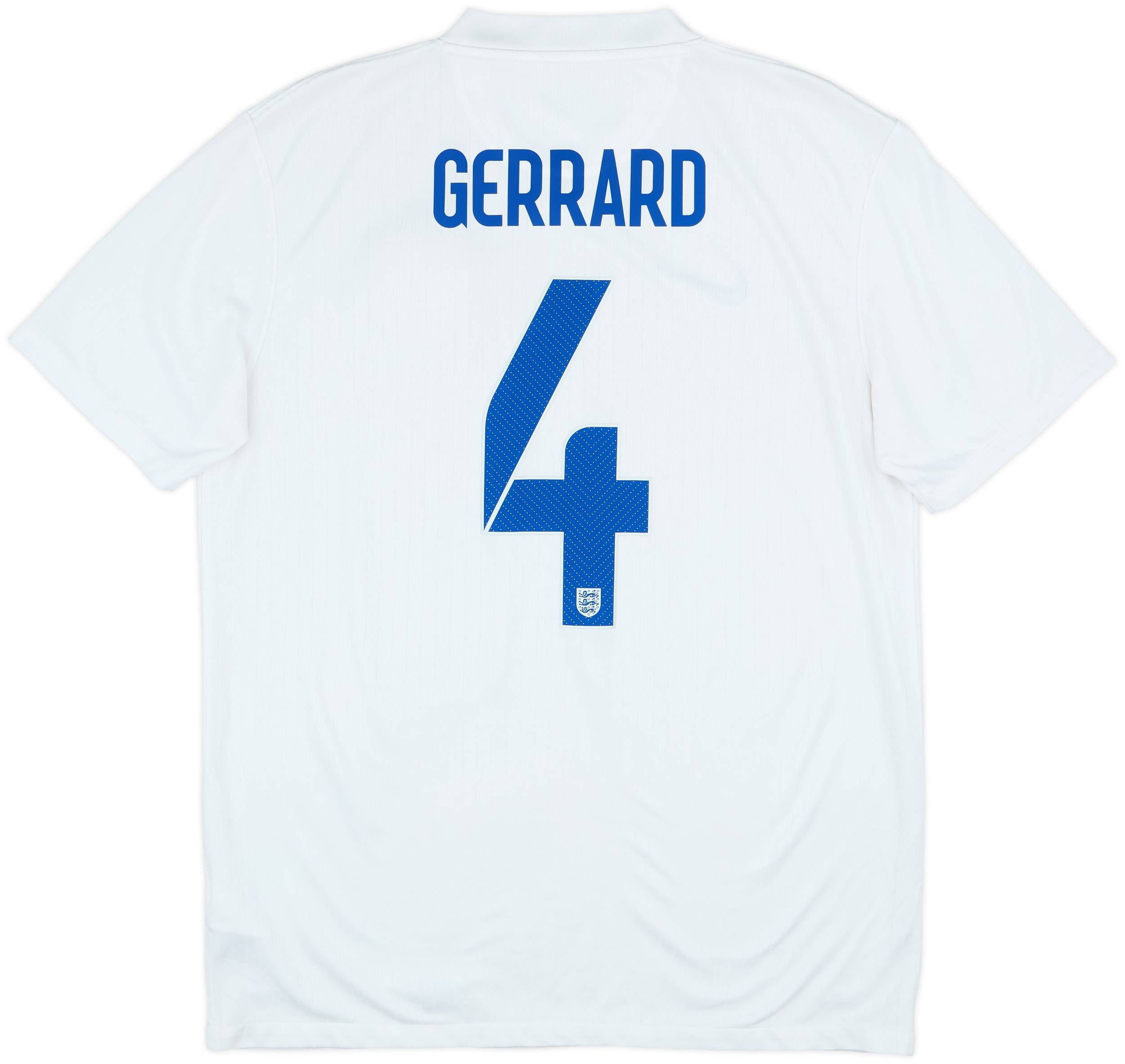 2014-15 England Home Shirt Gerrard #4 - 6/10 - (L)