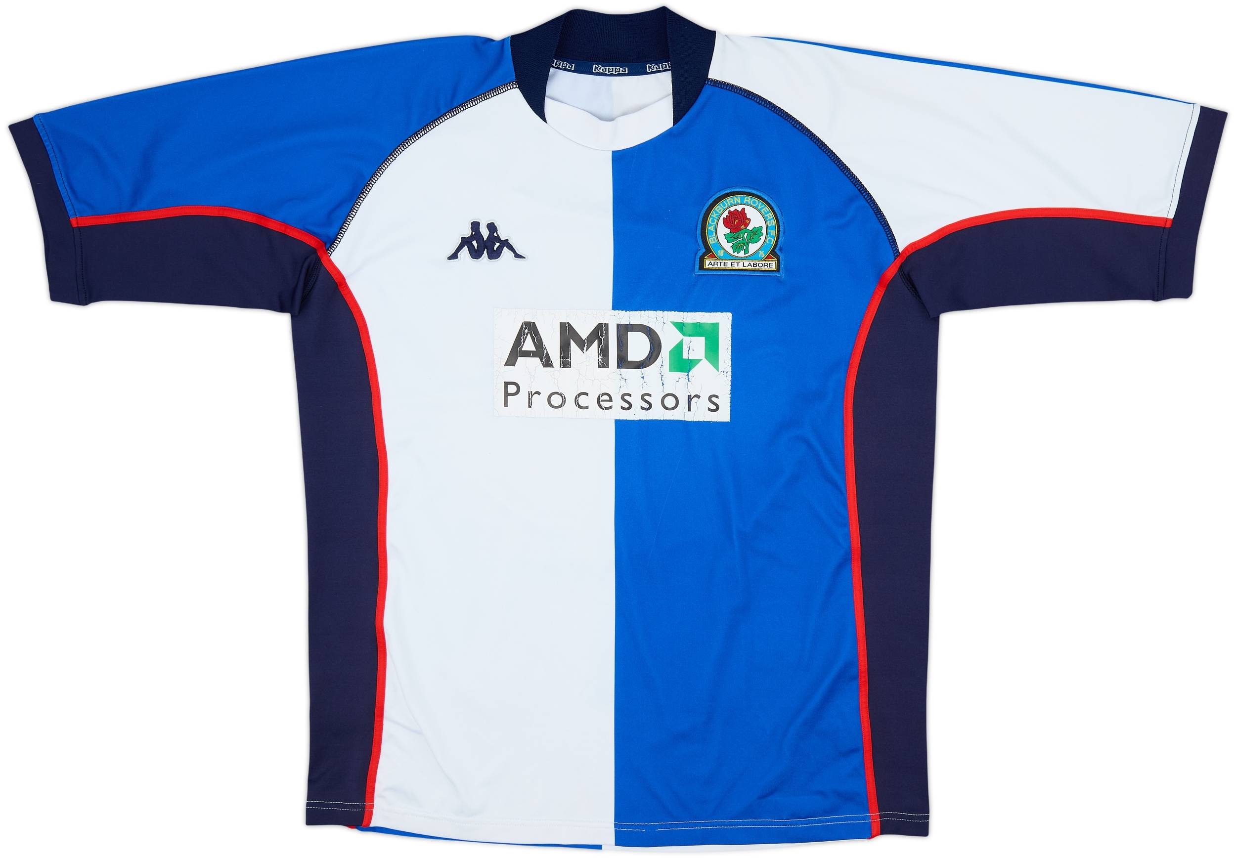 2002-03 Blackburn Rovers Home Shirt Berg #25 - 6/10 - (L)