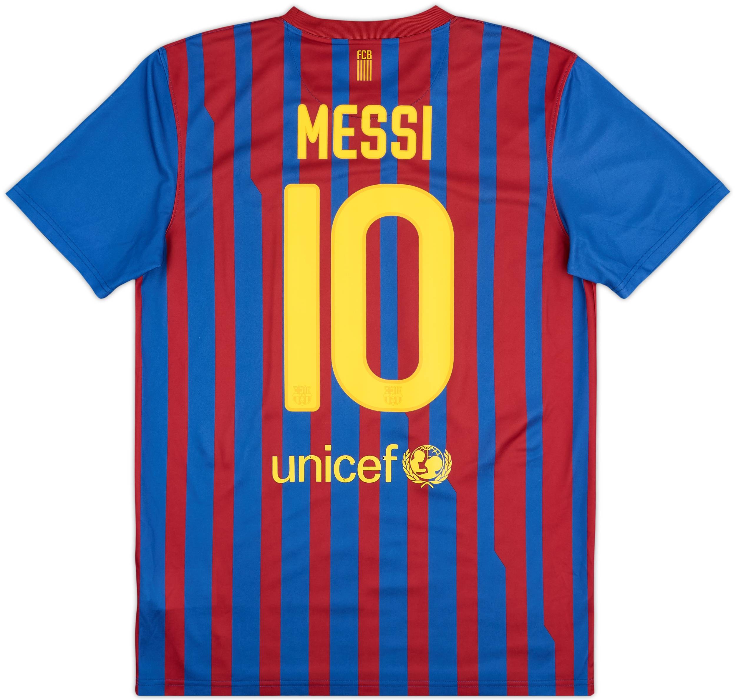 2011-12 Barcelona Basic Home Shirt Messi #10 - 8/10 - (M)