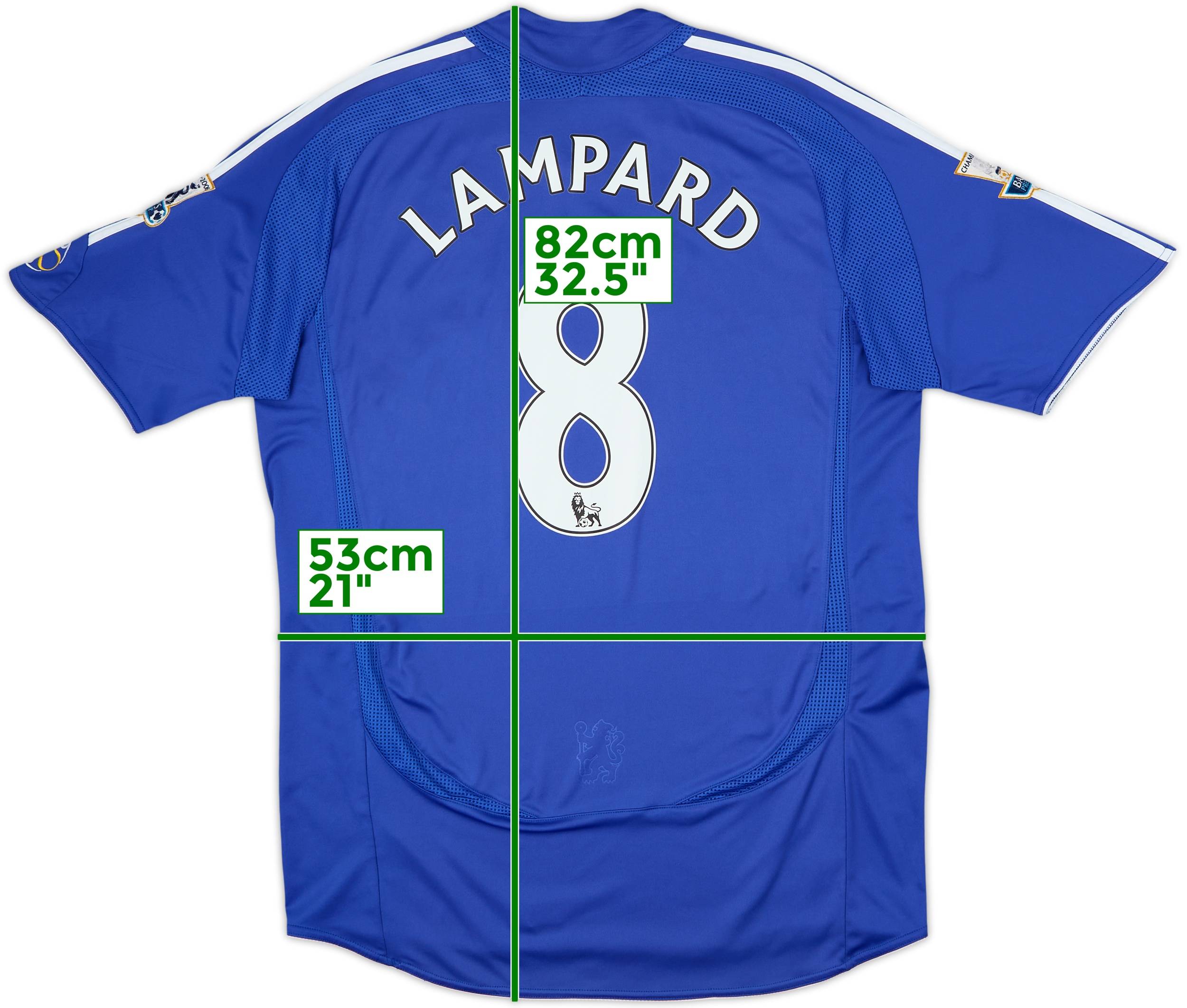 2006-08 Chelsea Home Shirt Lampard #8 - 8/10 - (M)
