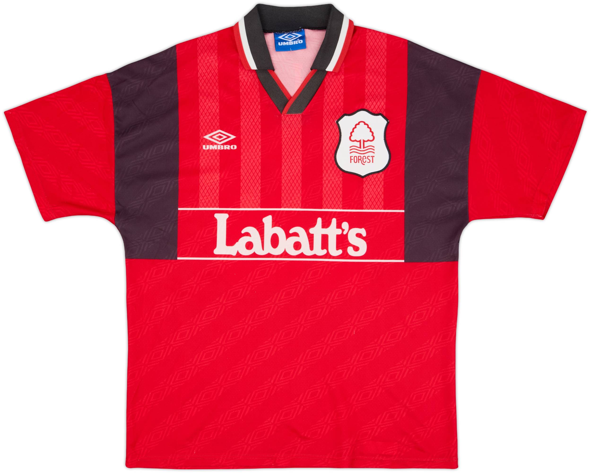 1994-96 Nottingham Forest Camiseta Local Haaland #18 - 8/10 - (L)