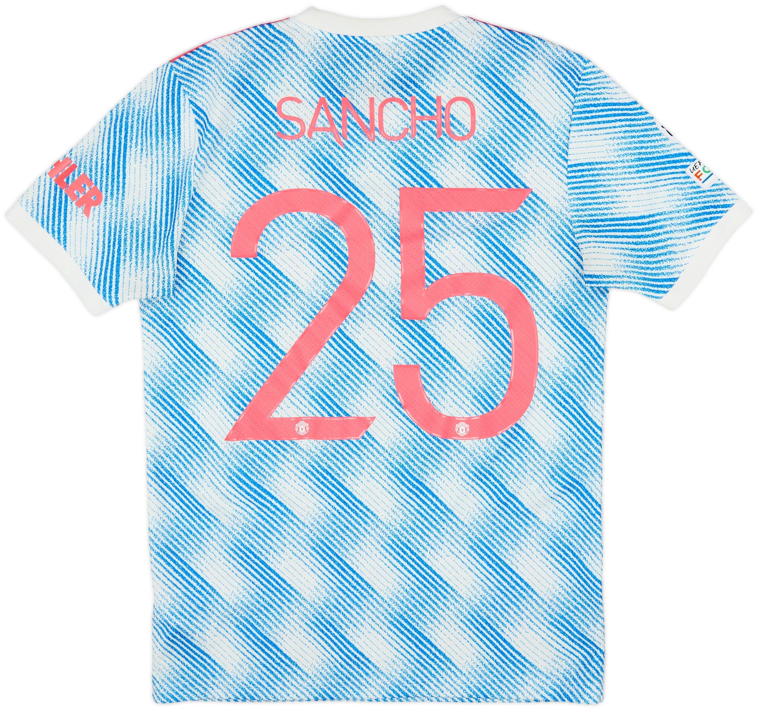 2021-22 Manchester United Away Shirt Sancho #25 - 7/10 - (S)