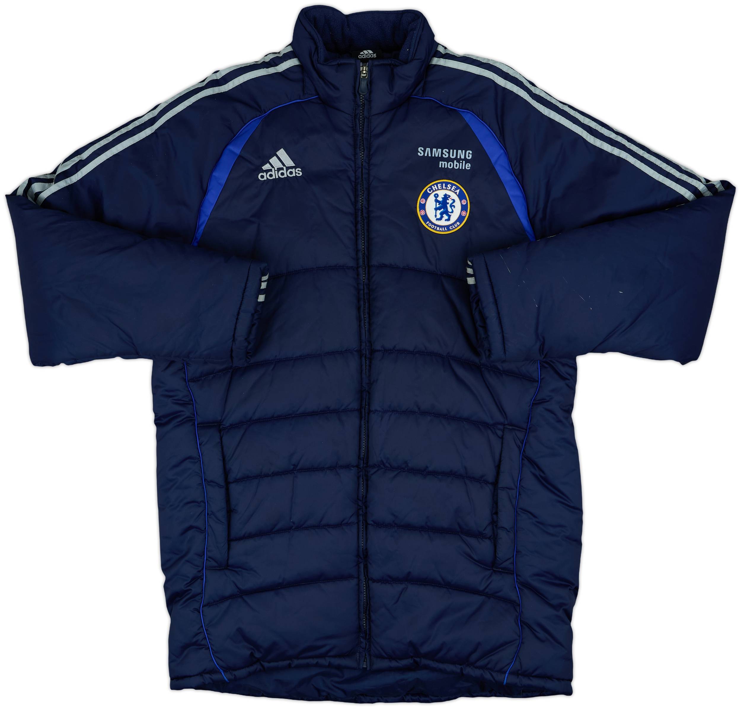 2006-07 Chelsea adidas Padded Bench Coat - 8/10 - (M)