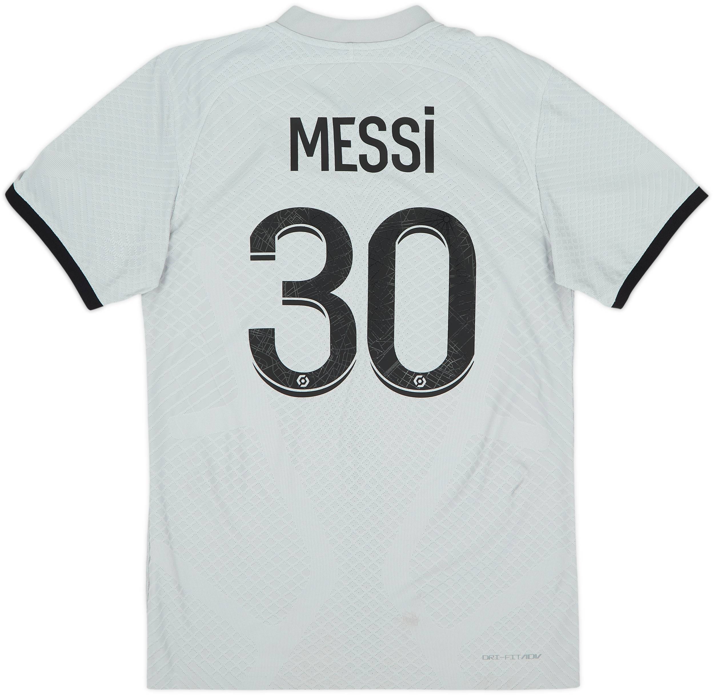 2022-23 Paris Saint-Germain Authentic Away Shirt Messi #30 - 9/10
