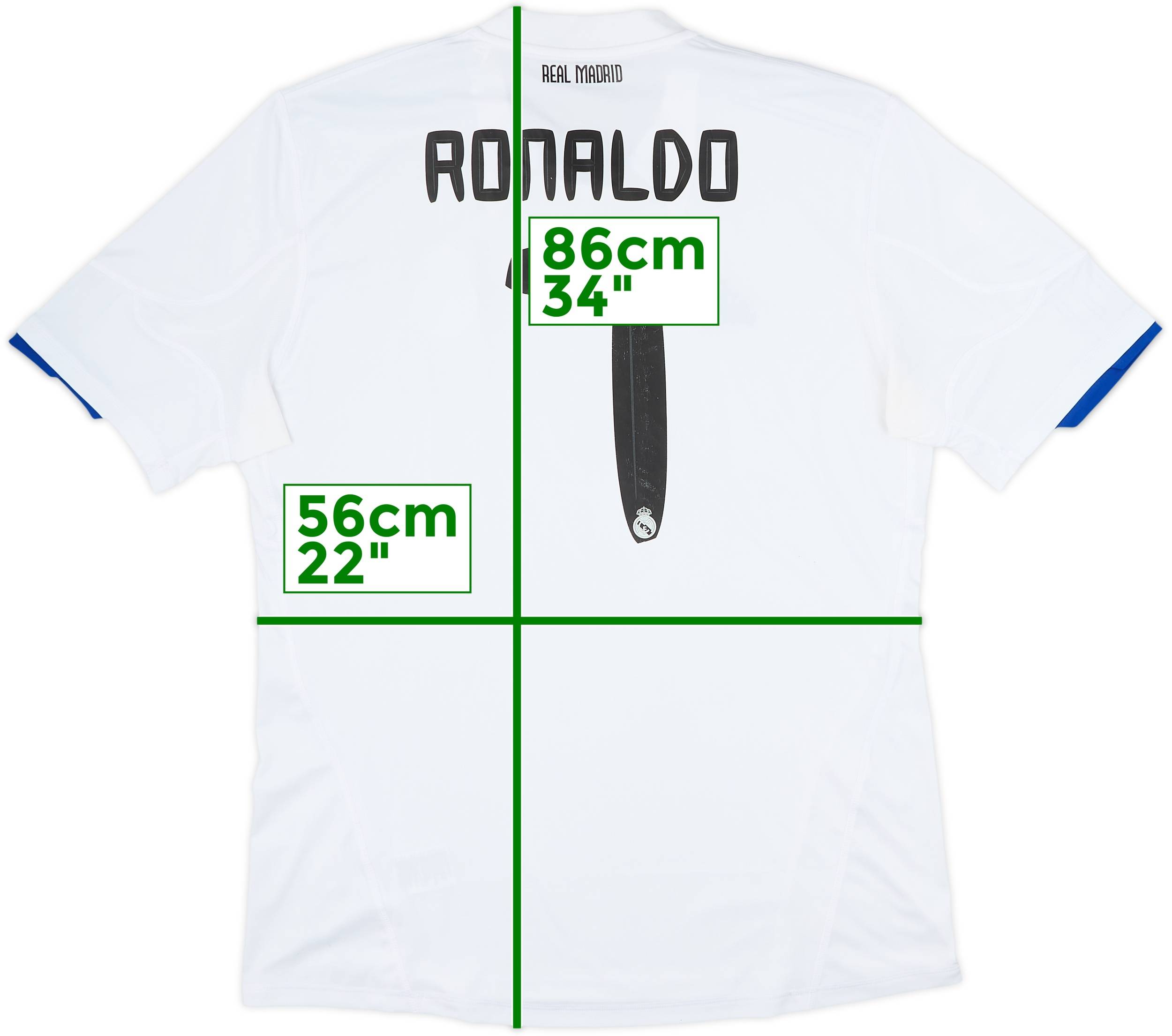 2010-11 Real Madrid Home Shirt Ronaldo #7 - 6/10 - (XL)