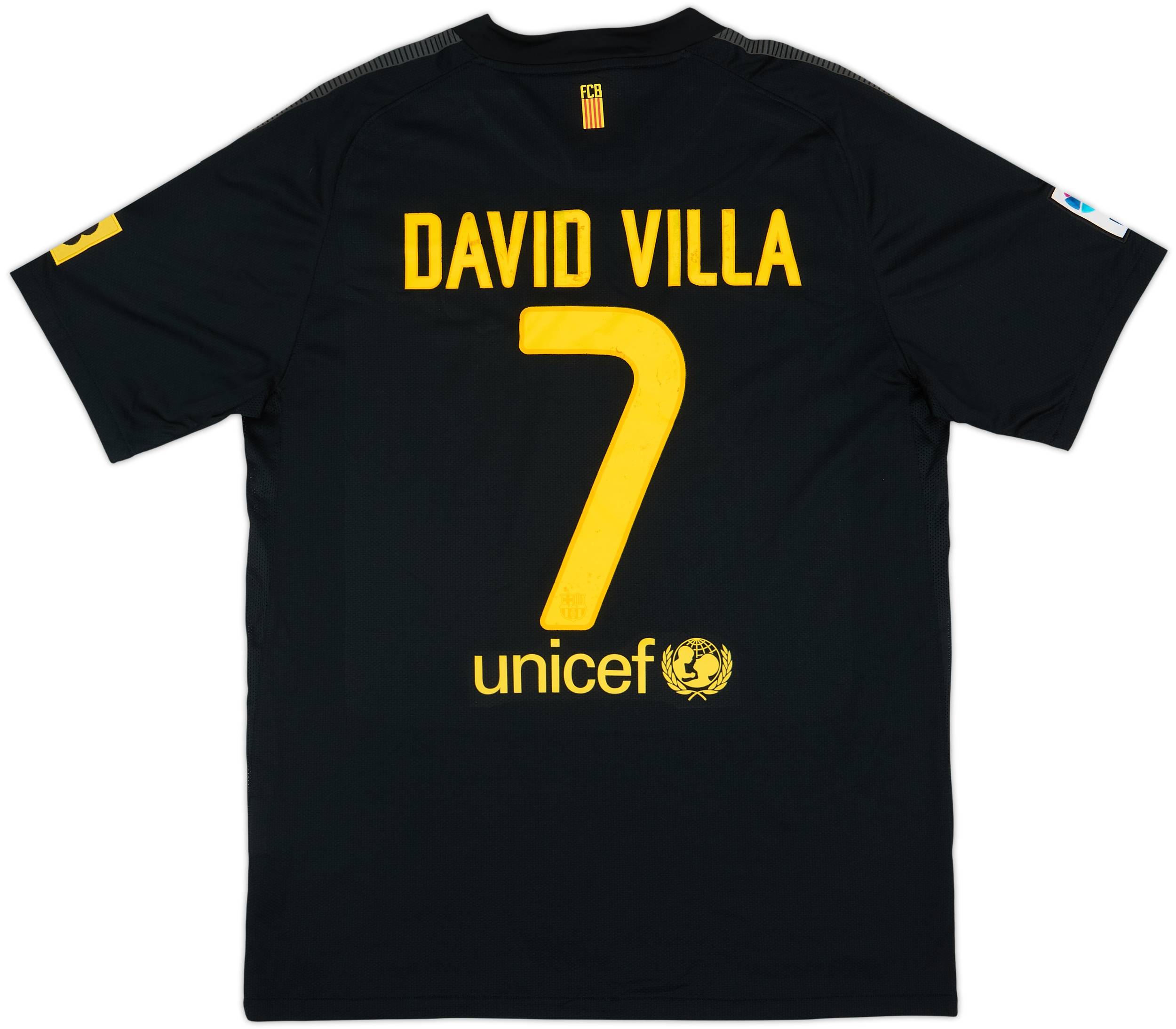 2011-12 Barcelona Away Shirt David Villa #7 - 5/10 - (L)