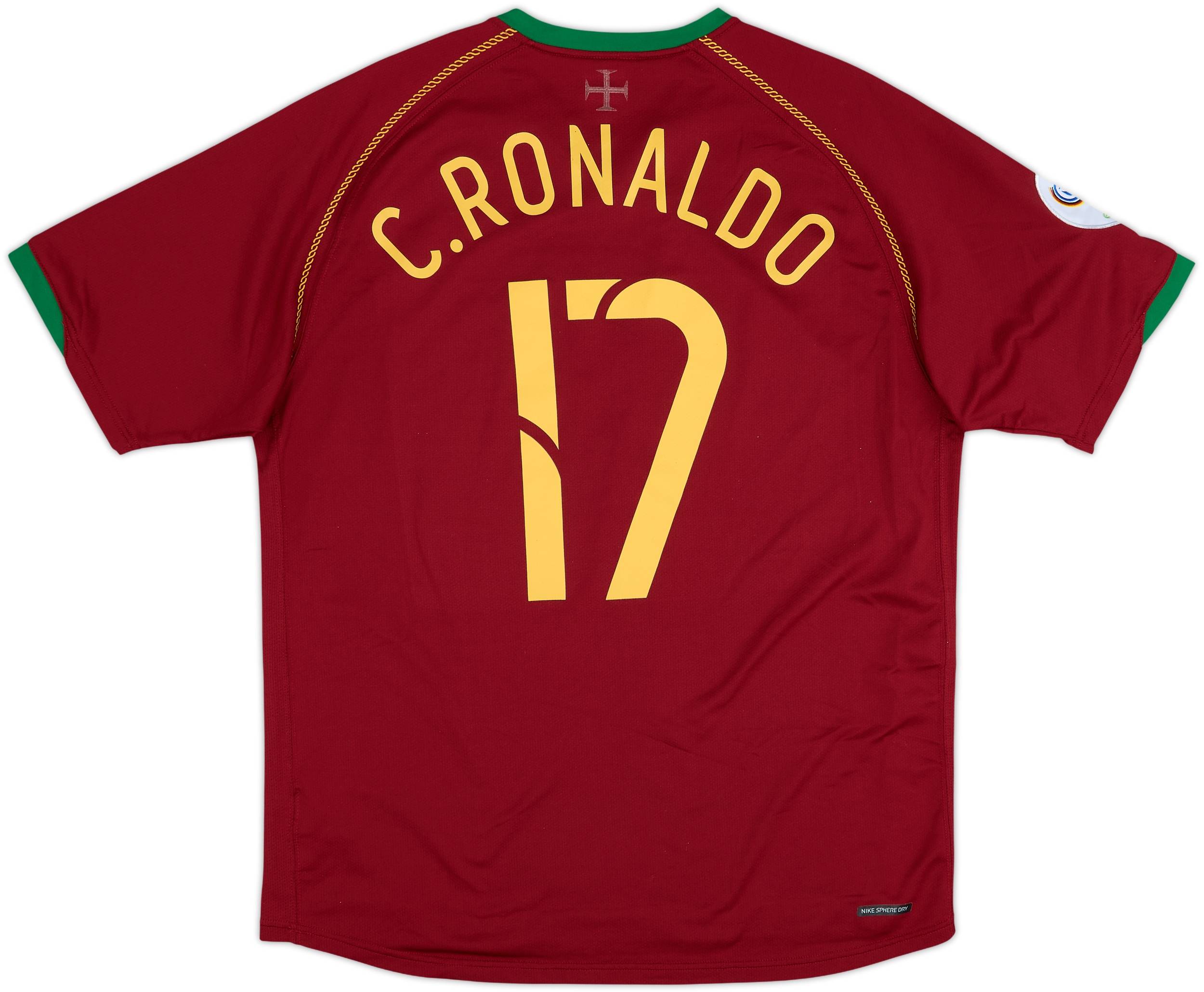 値下げ中Nike C. Ronaldo 17番 ポルトガル代表シャツ 2006-08 Portugal Home Shirt C.Ronaldo #17 - 8/10 - (L)