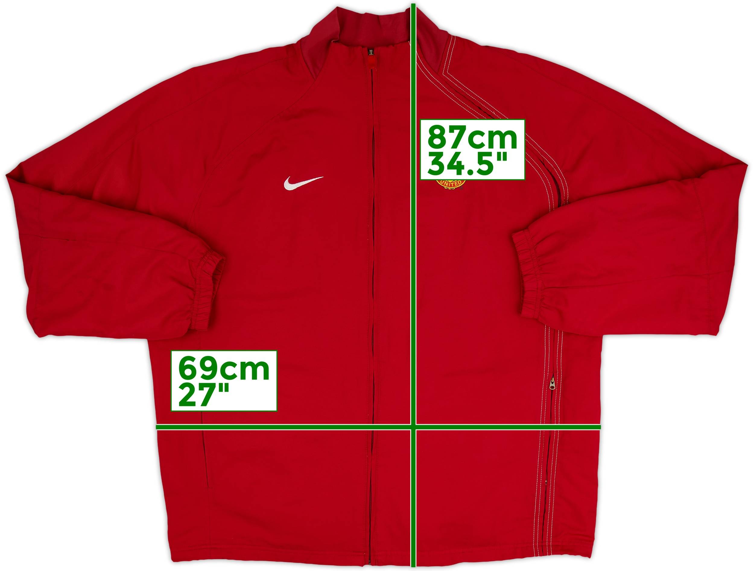 2004-05 Manchester United Nike Track Jacket - 8/10 - (XXL)