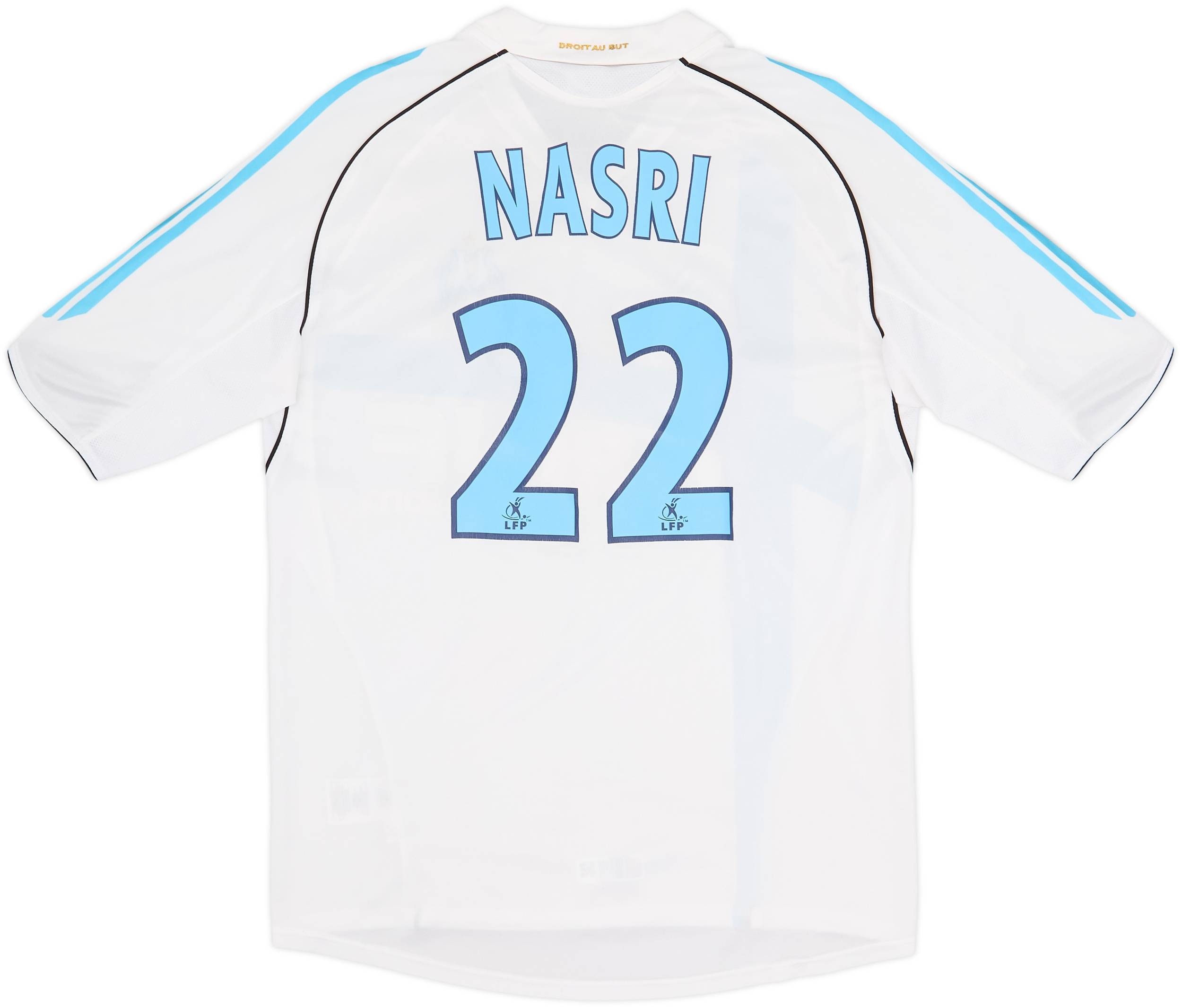2005-06 Olympique Marseille Home Shirt Nasri #22 - 7/10 - (M)
