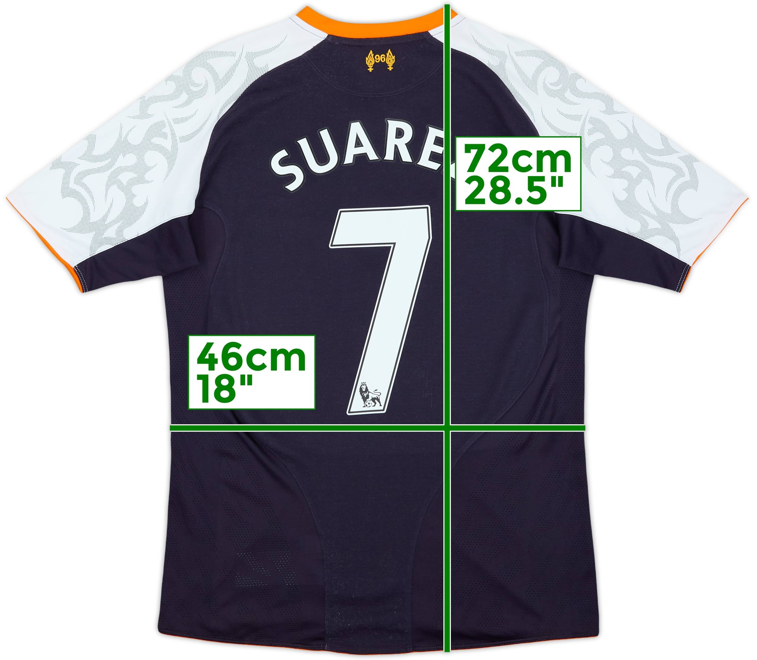 リヴァプール　2012-13スアレス 3rd 2012-13 Liverpool Third Shirt Suarez #7 - 7/10 - (S)
